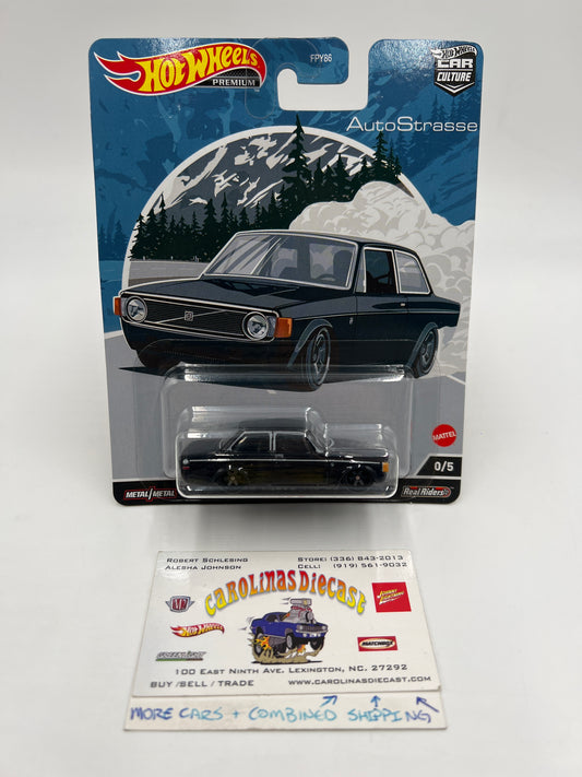 Hot Wheels Premium Car Culture CHASE Auto Strasse #0 73 Volvo 142 GL Black W/Protector