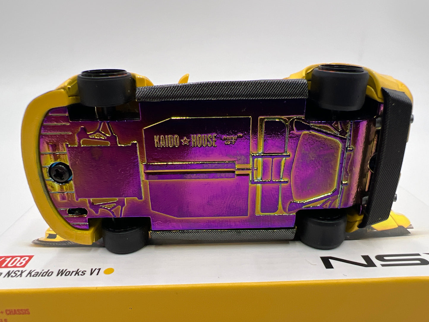 Mini GT Kaido House #108 Honda NSX Kaido Works V1 Yellow
