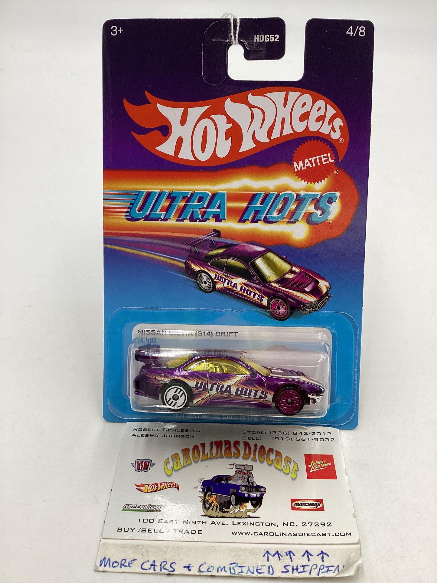 2023 Hot wheels Target Ultra Hots #4 Nissan Silvia (S14) Drift Purple 154C