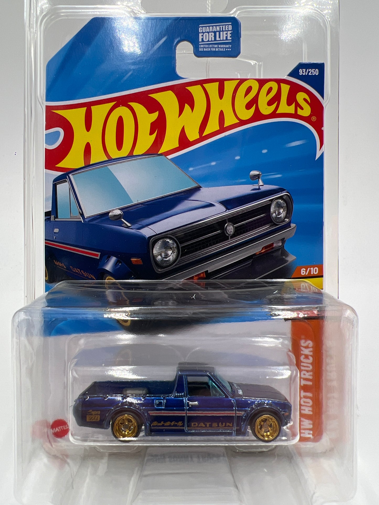 2025 Hot Wheels D Case Super Treasure Hunt #93 1975 Datsun Sunny Truck B120 Blue W/Protector #1