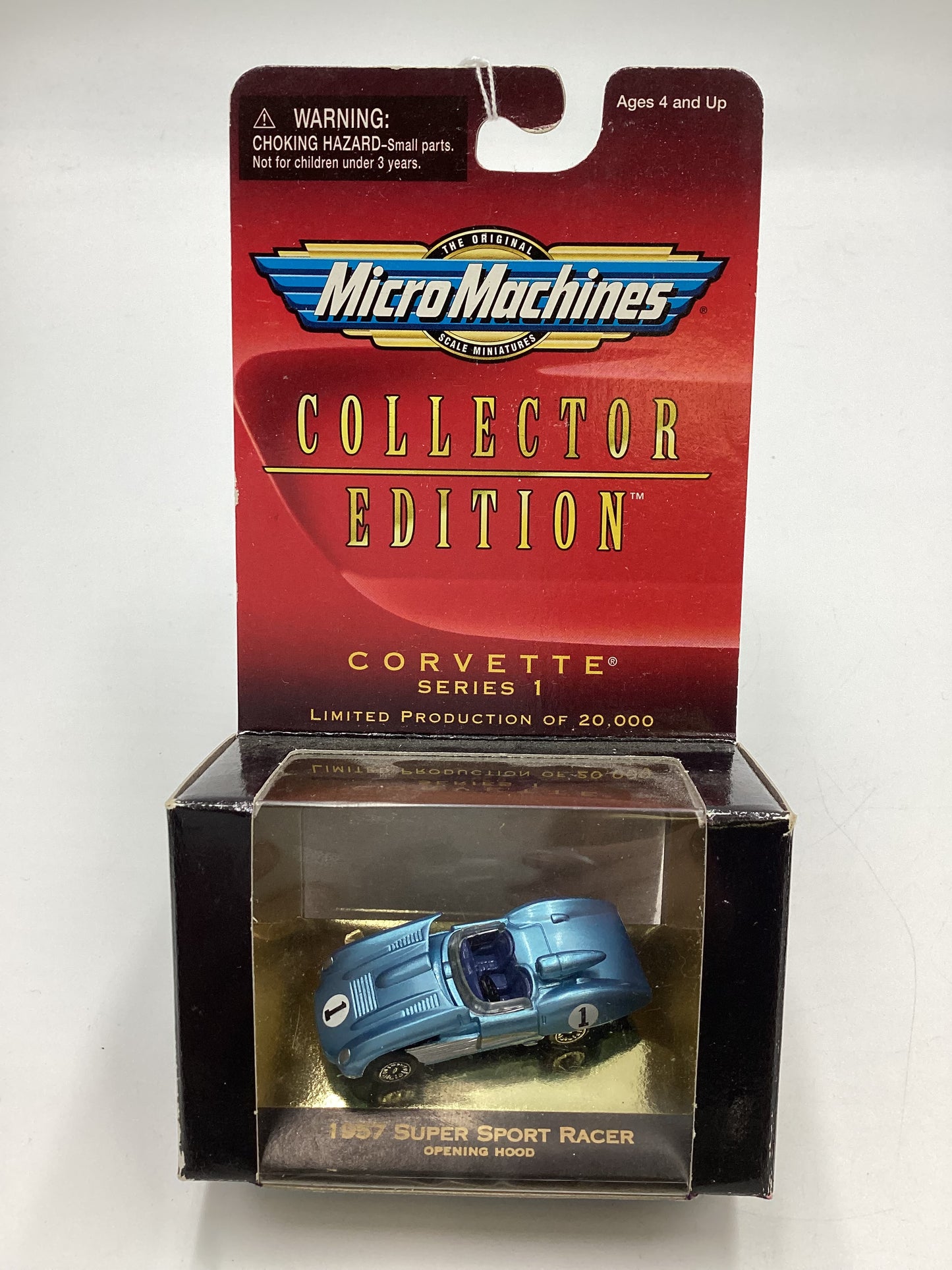 Micro Machines Collectors Edition Corvette Series 1 1957 Super Sport Racer Light Blue 1/20000 SR CE2