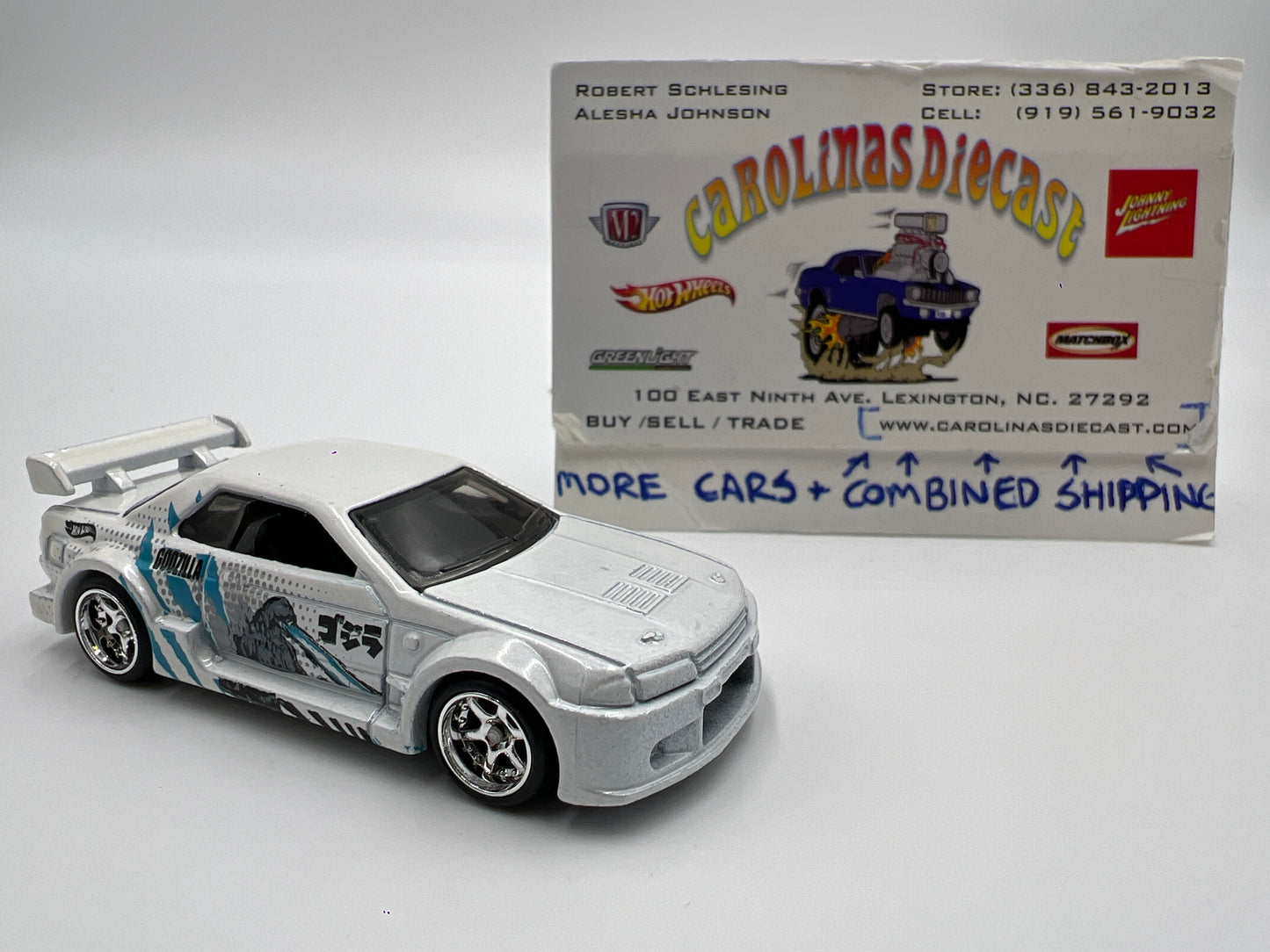 Hot Wheels Nissan Skyline GT-R R32 White Loose CUSTOM