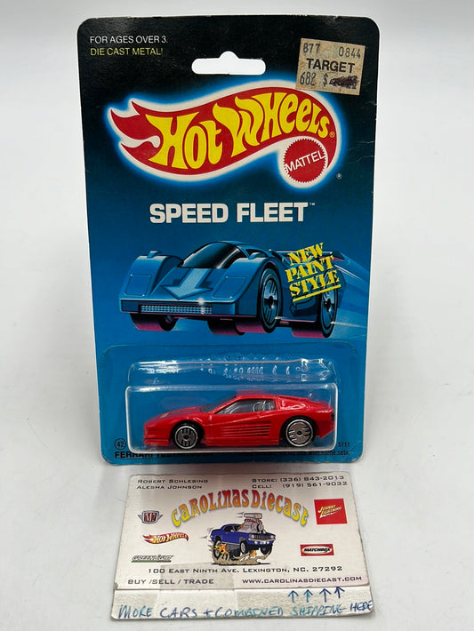 Hot Wheels Speed Fleet Red Ferrari Testarossa #5111