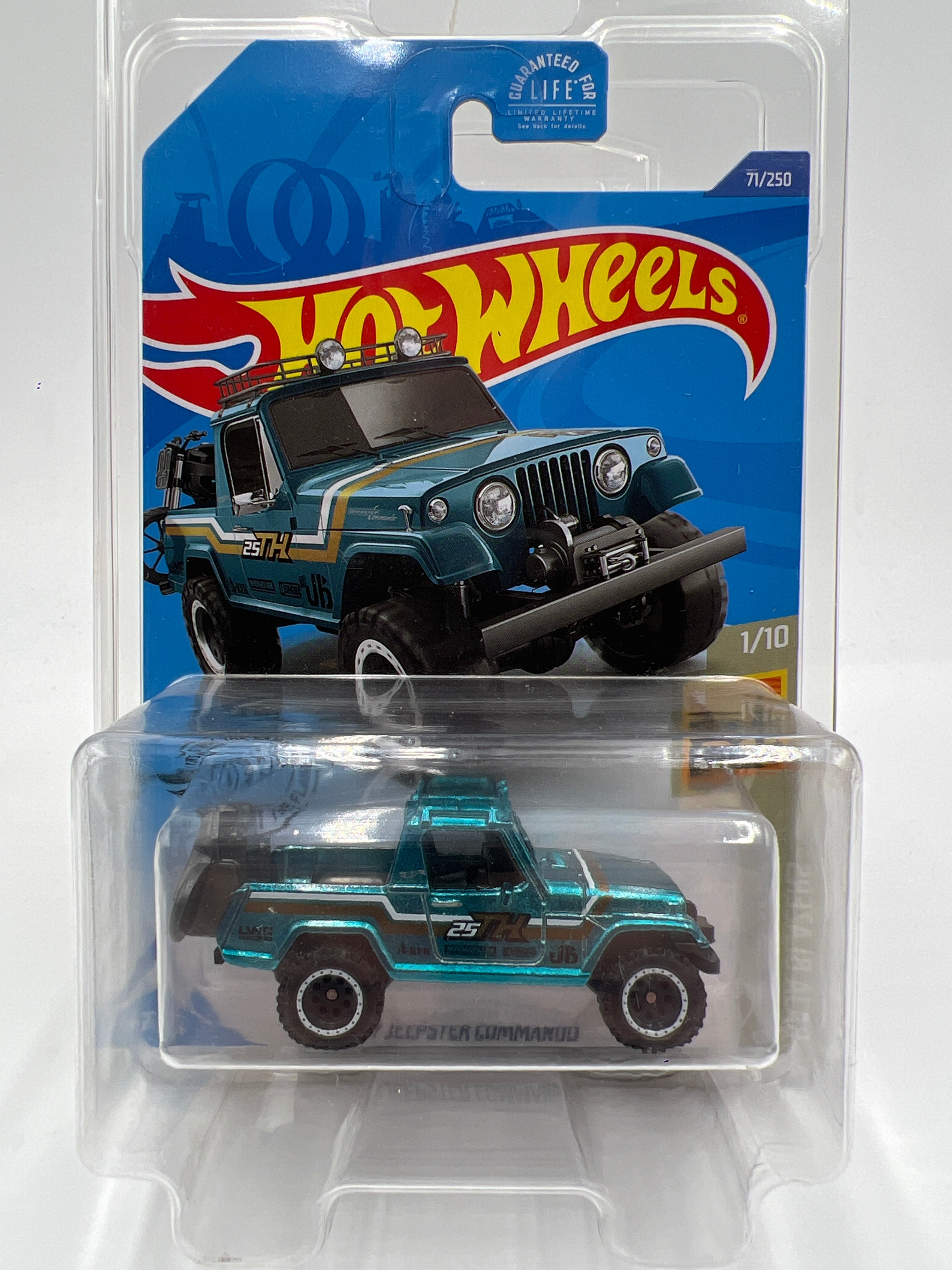 2020 Hot Wheels Super Treasure hunt #71 67 Jeepster Commando Blue