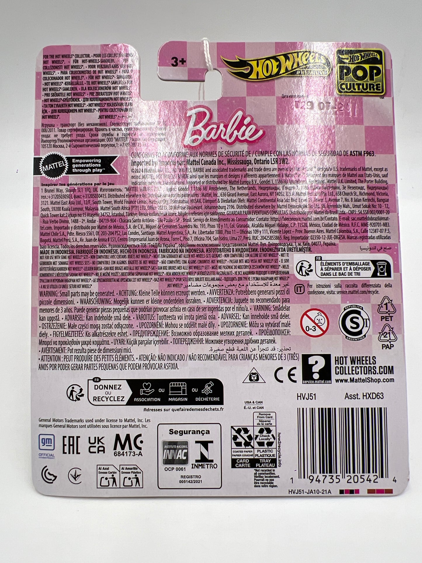 Hot Wheels Premium Barbie 65th Corvette C8.R Pink 241B