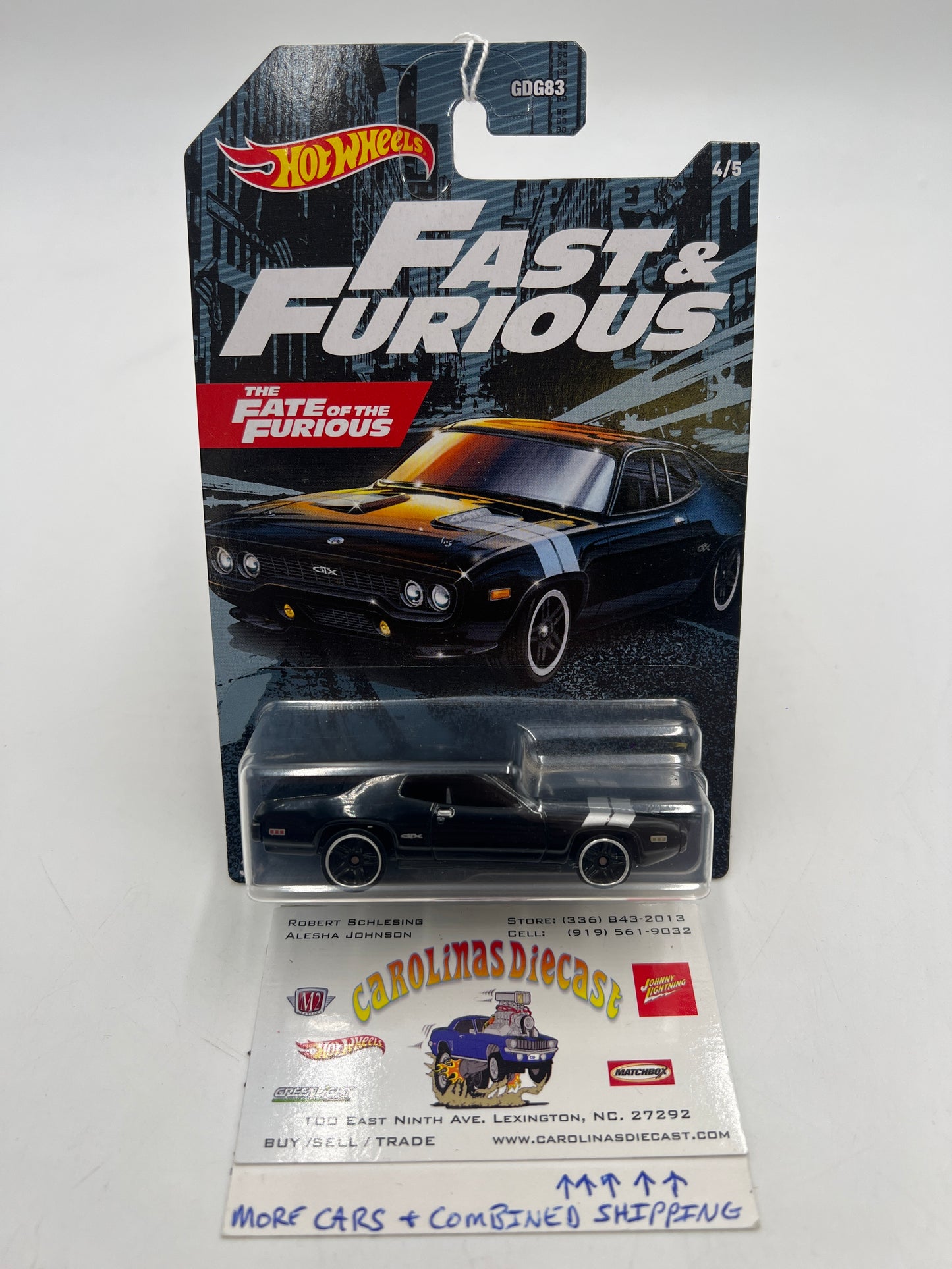 2021 Hot Wheels Fast and Furious #4 71 Plymouth GTX 72G