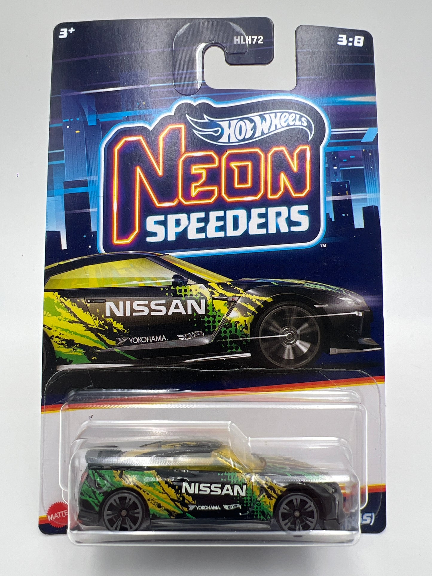 Hot Wheels Neon Speeders #3 2017 Nissan GT-R R35 158H