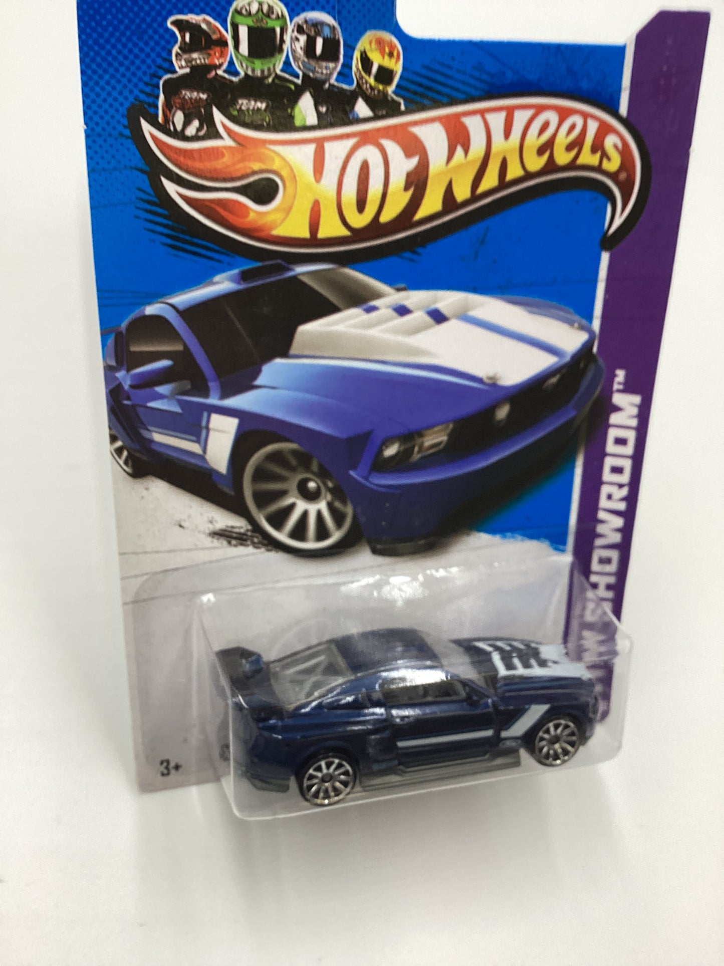 2013 Hot Wheels #230 Custom 12 Ford Mustang Blue