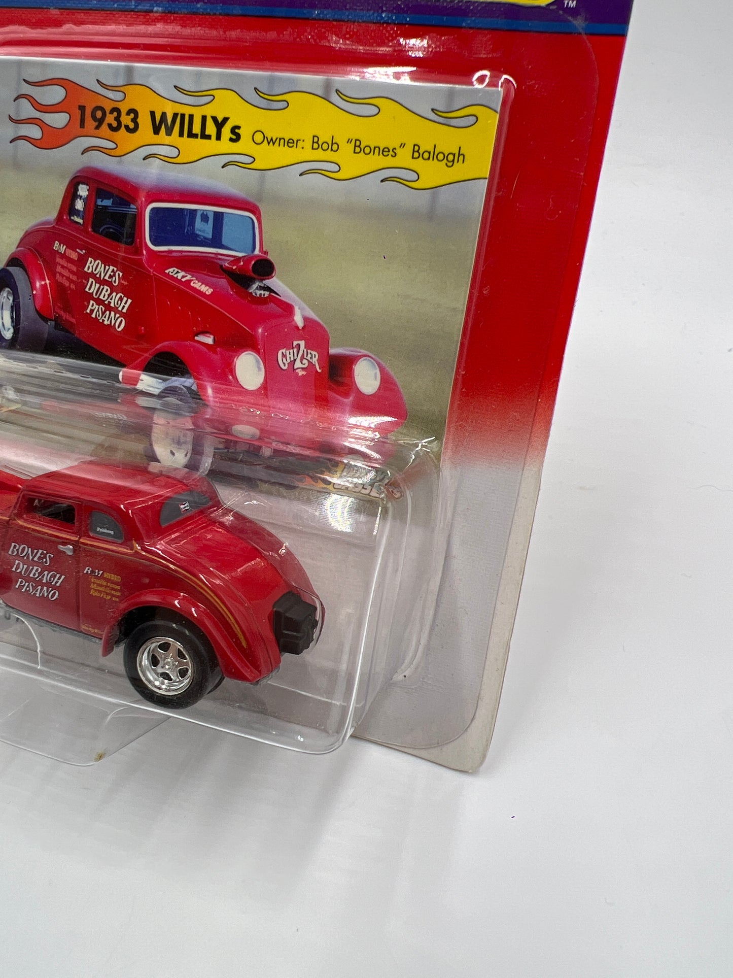 Johnny Lightning Willys Gassers 1933 Willys Bob Bones Balogh Red 221E