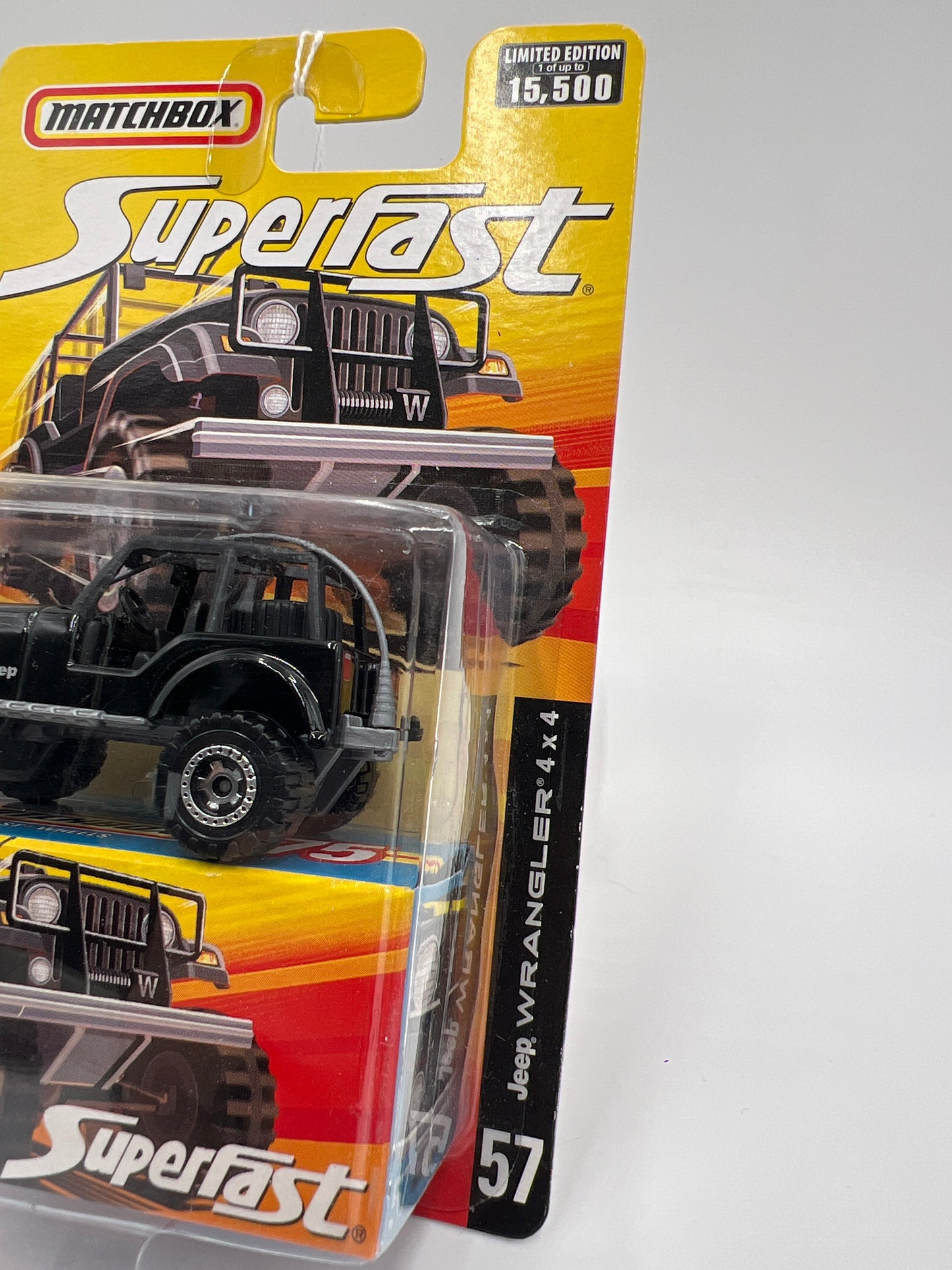 Matchbox Superfast #57 Jeep Wrangler 4x4 Black 172C