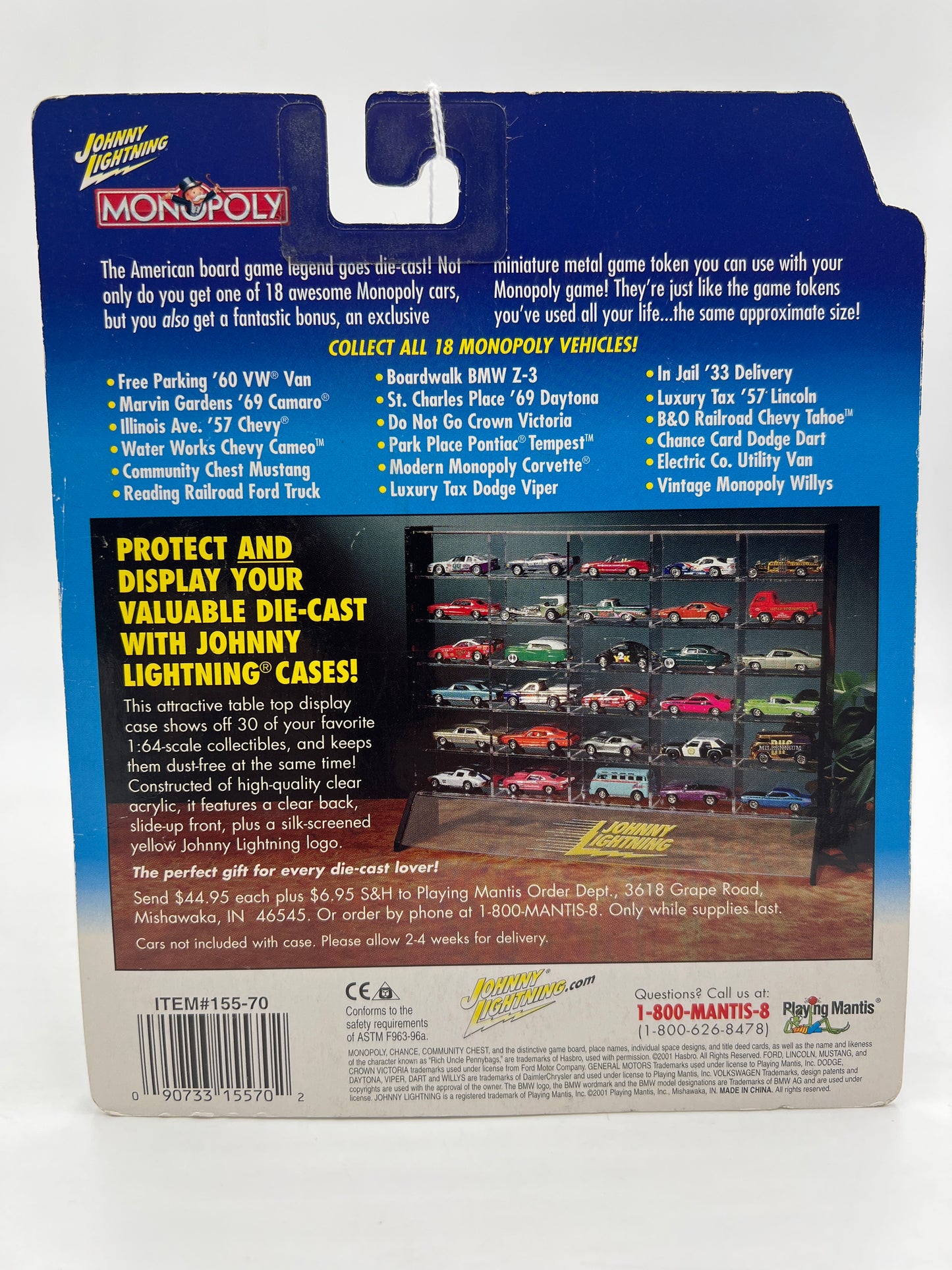 Johnny Lightning Monopoly 1982 Chevrolet Camaro Green 188E