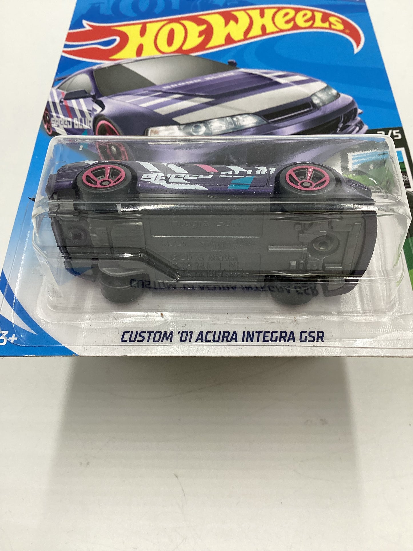 2020 Hot wheels Speed Blur #97  Custom 01 Acura Integra GSR Purple 108A