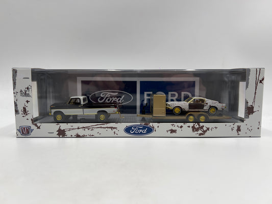 M2 Machines Auto Haulers R92 CHASE 1972 Ford F-250 Ranger 4x4 & 1969 Ford Mustang GT 390