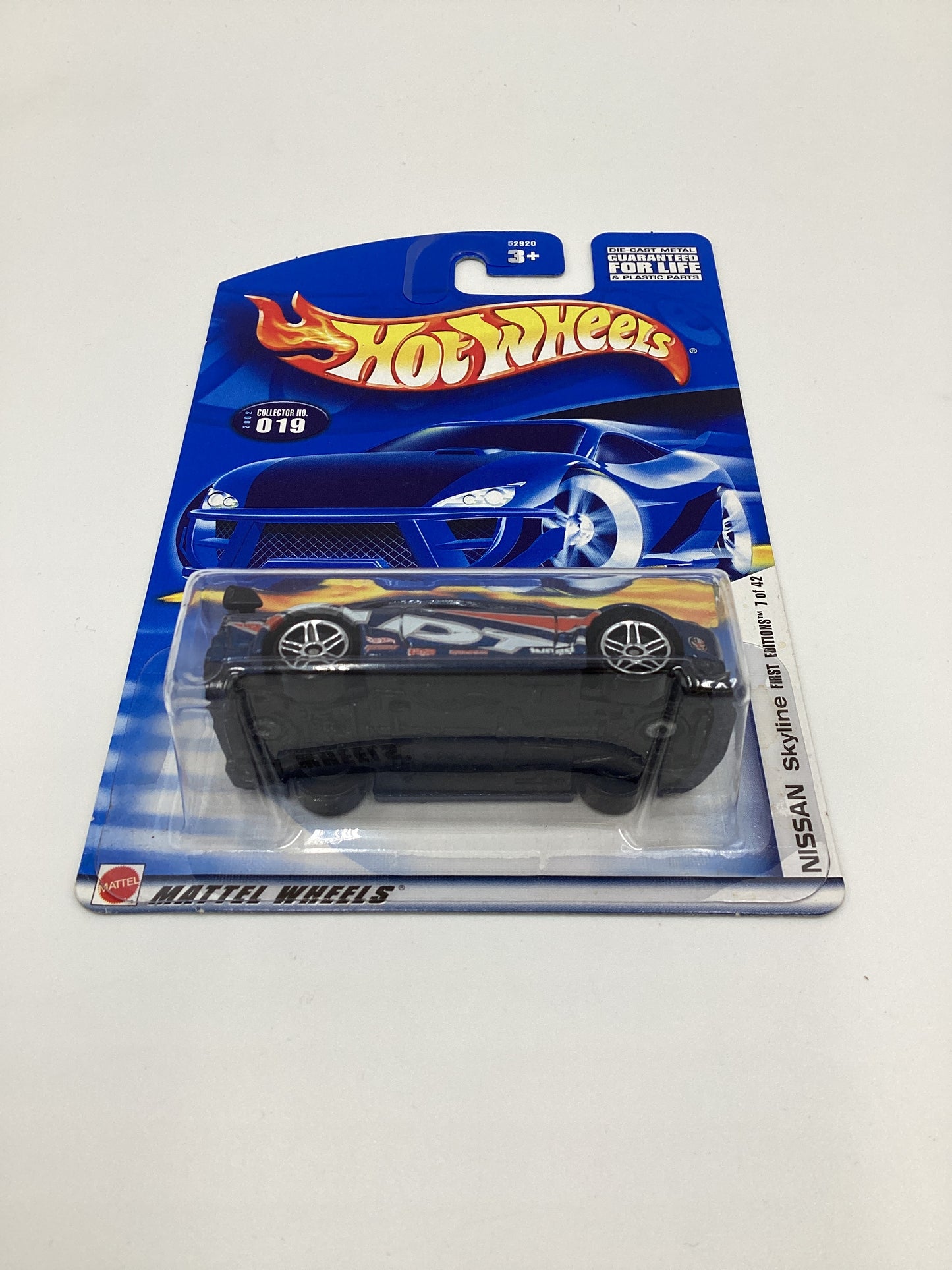 2002 Hot Wheels First Editions #019 Nissan Skyline Blue HTF PR5 Wheels W/Protector SR