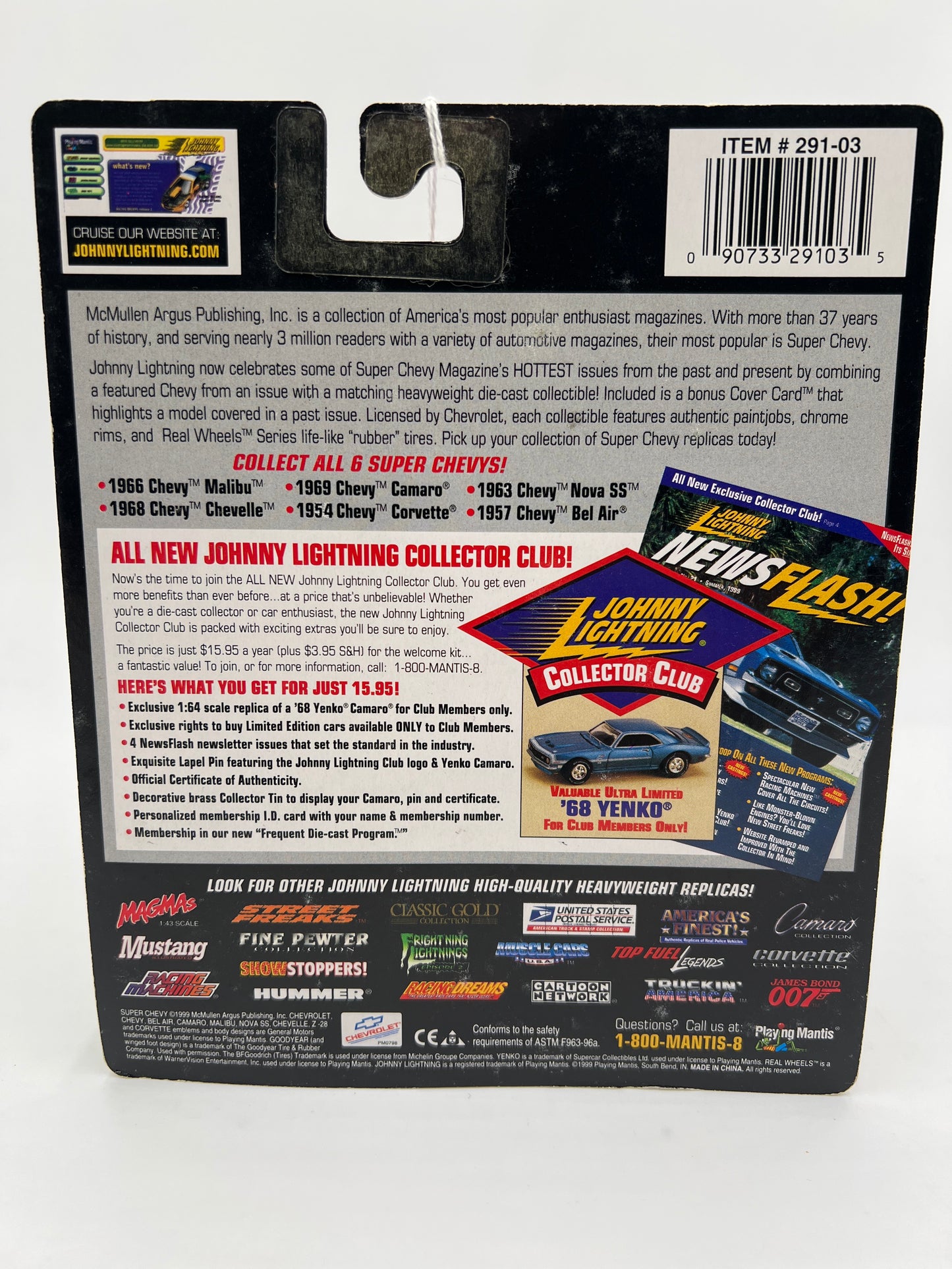 Johnny Lightning White Lightning Chase Super Chevy 1968 Chevy Chevelle Red