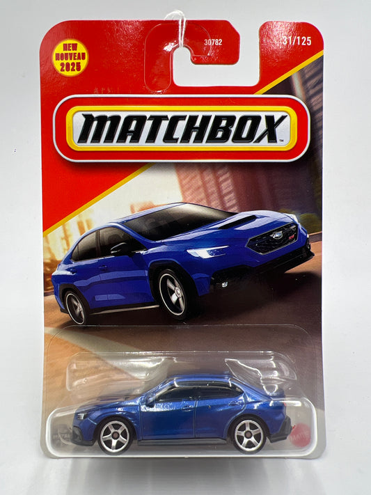 2025 Matchbox #31 2024 Subaru WRX S4 STI Blue 213A