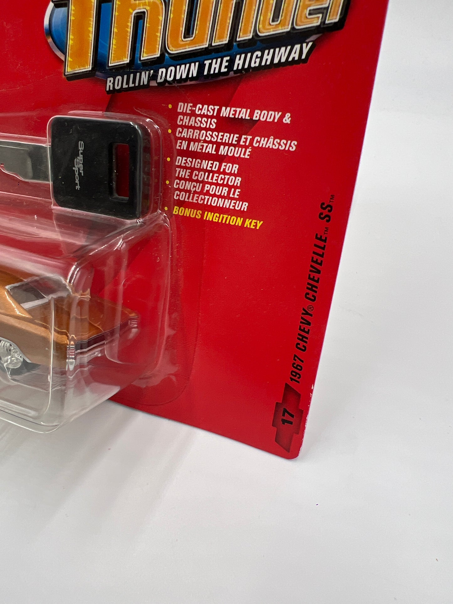 Johnny Lightning White Lightning Chase Chevy Thunder #17 1967 Chevy Chevelle SS Copper