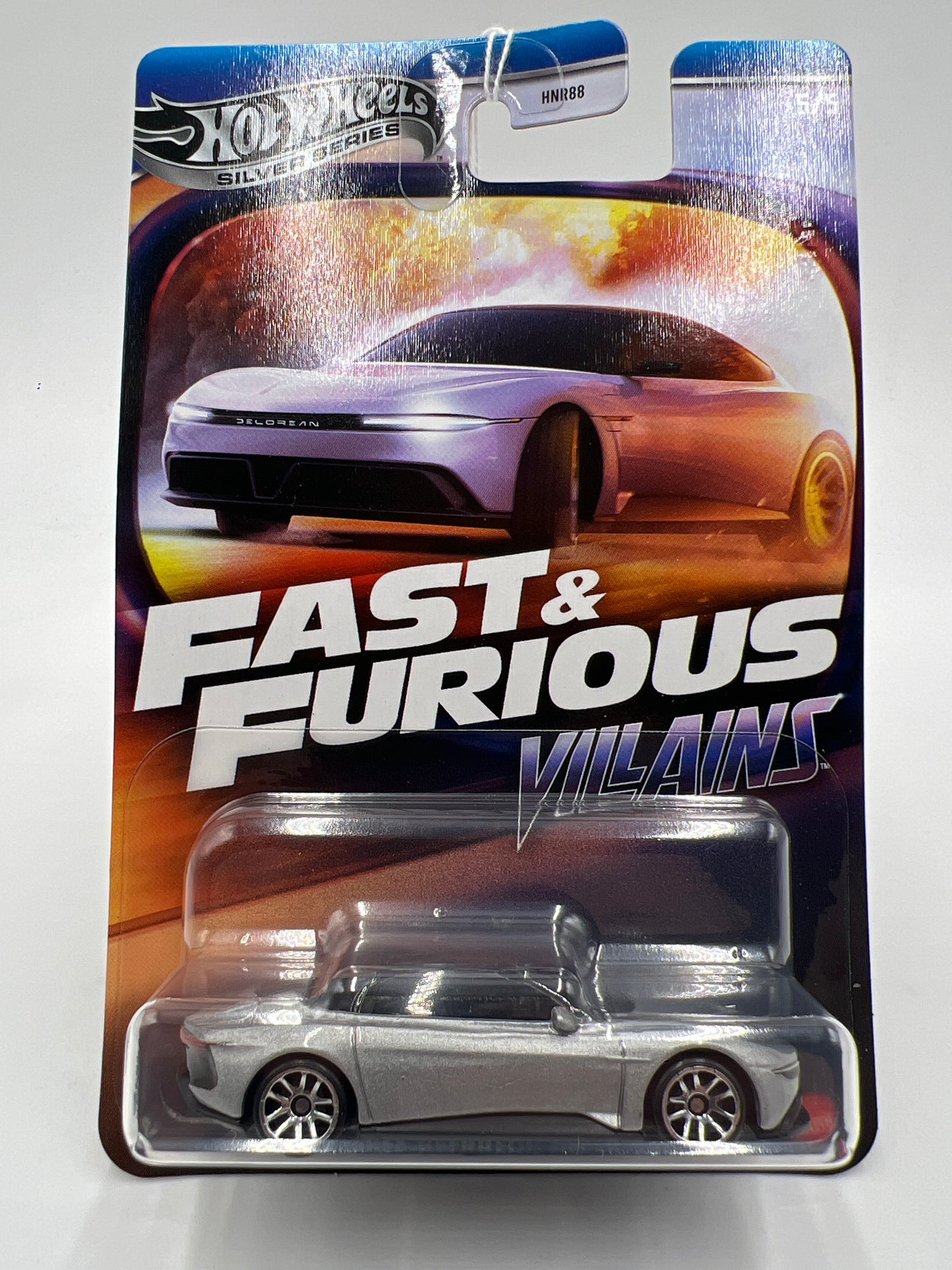 Hot Wheels Silver Series Fast & Furious Villains #5 2022 Delorean Alpha5 Silver 69G