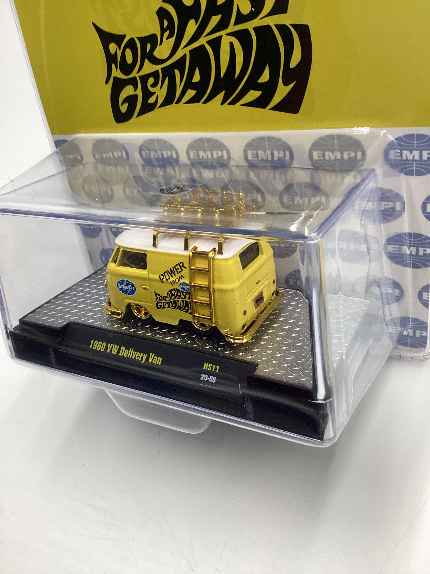 M2 Machines Power from Empi 1960 VW Delivery Van Yellow Chase HS11