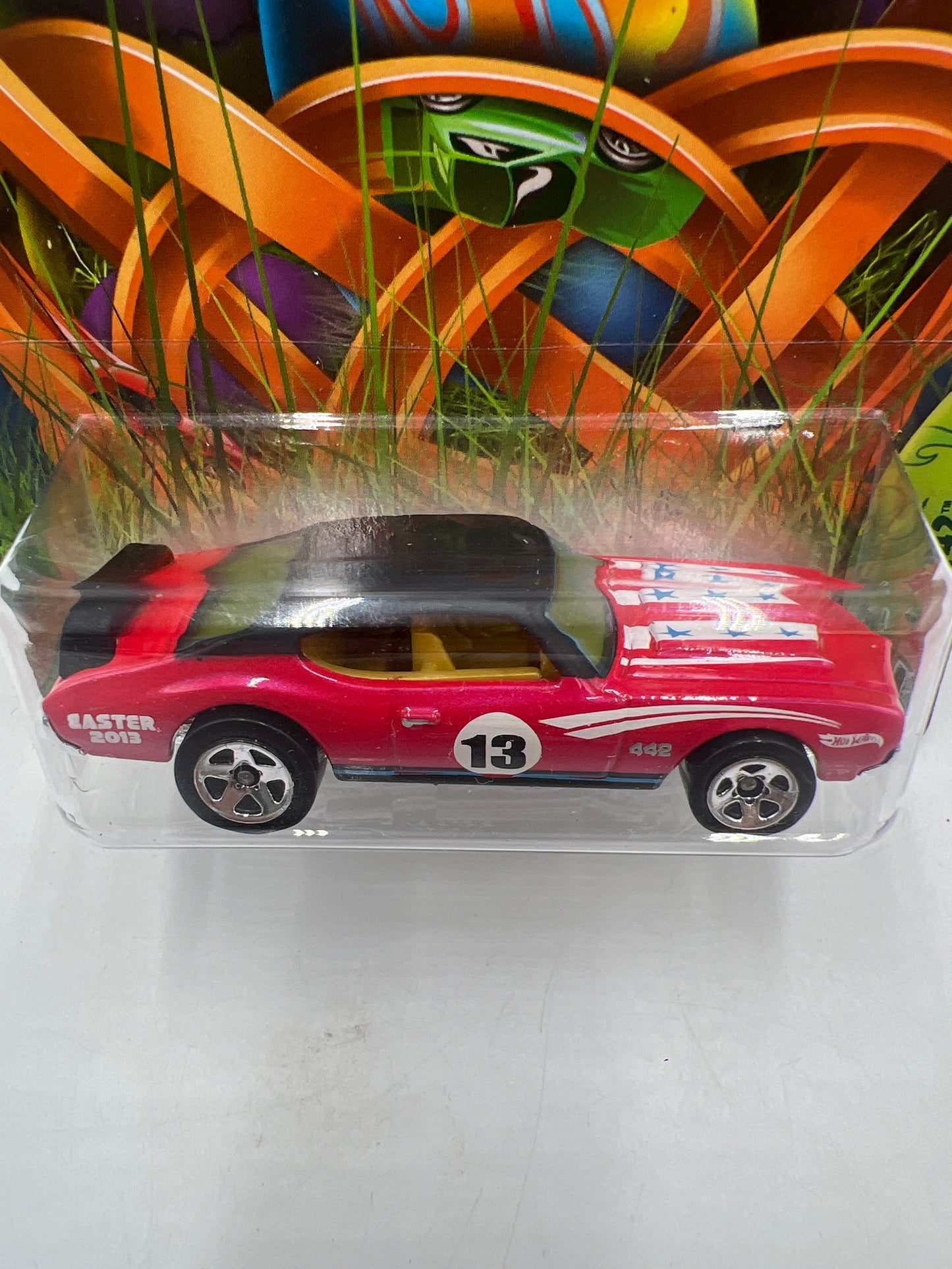 2013 Hot Wheels Happy Easter #1 Olds 442 W/Protector