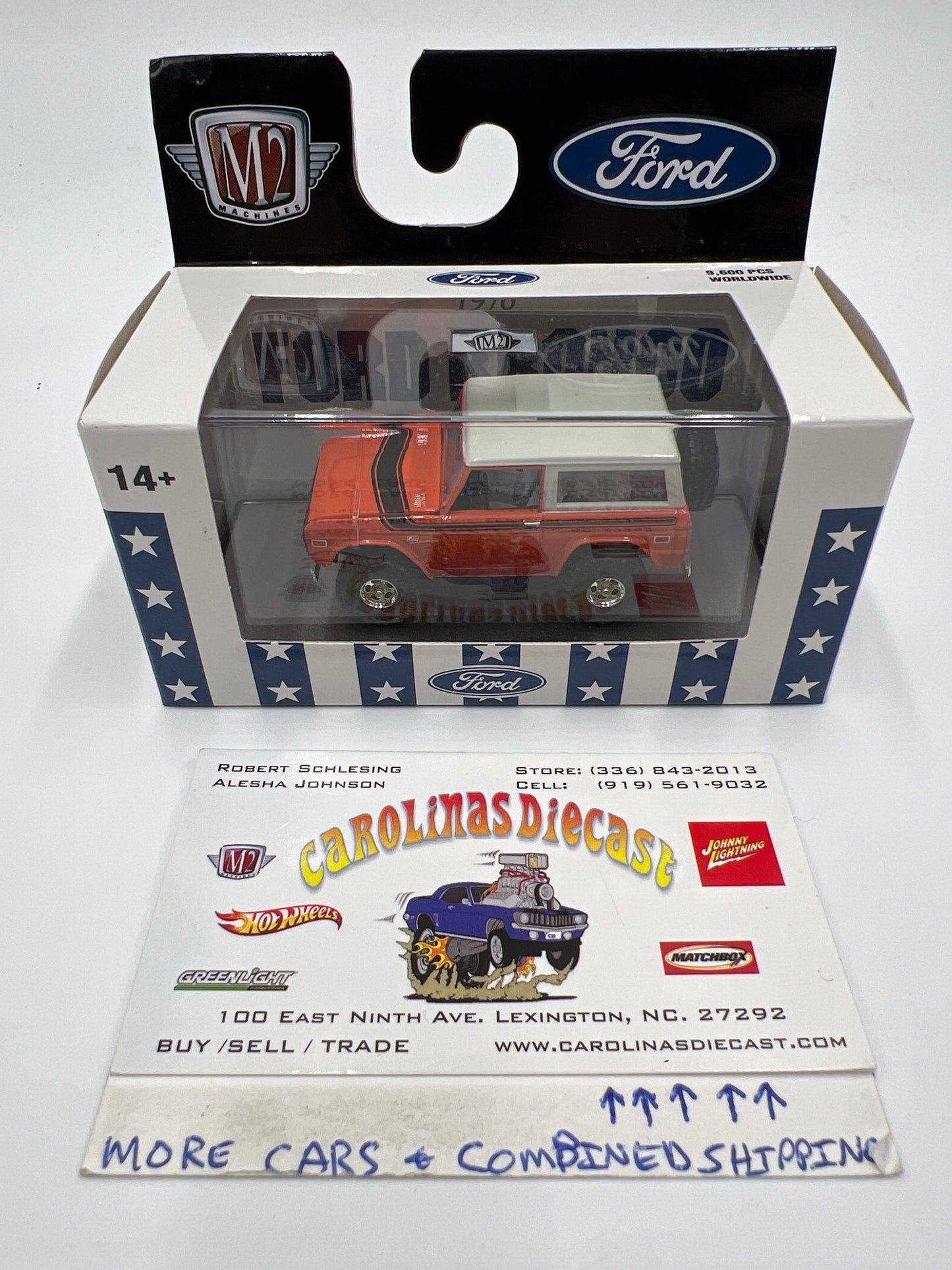 M2 Machines 1976 Ford Bronco Orange/White R75