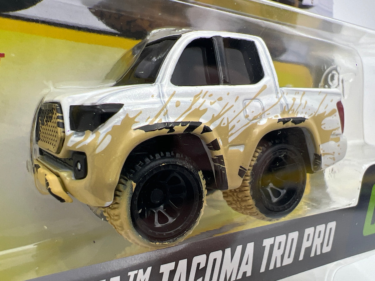 MGA Car Tuned Mainline Series 12 #3 21 Toyota Tacoma TRD Pro White