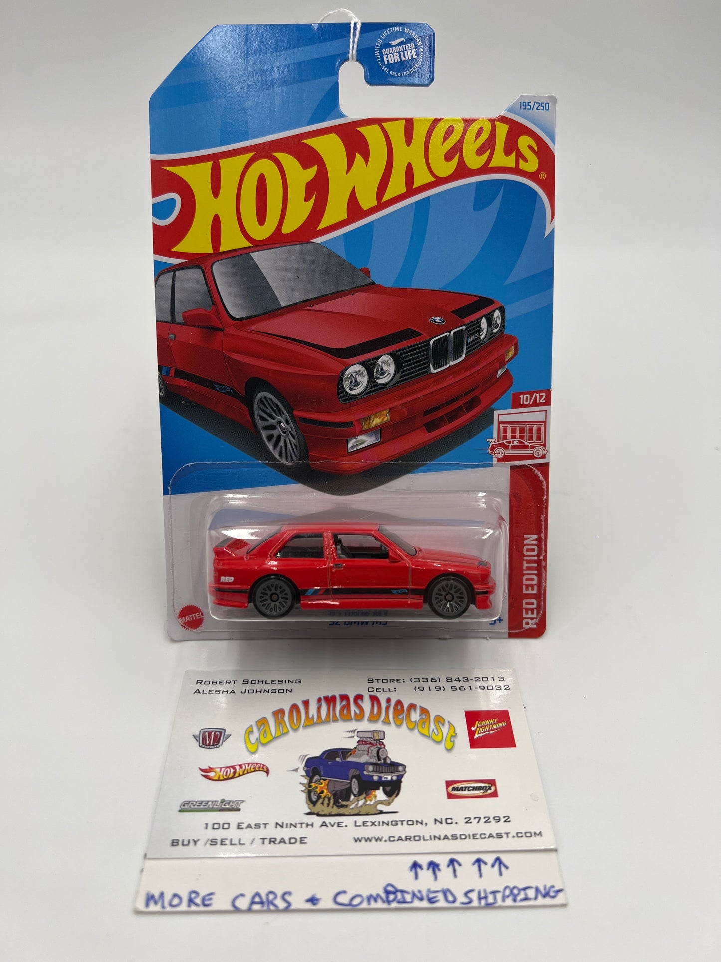 2024 Hot Wheels Target Exclusive Red Edition #195 92 BMW M3 Red 150B