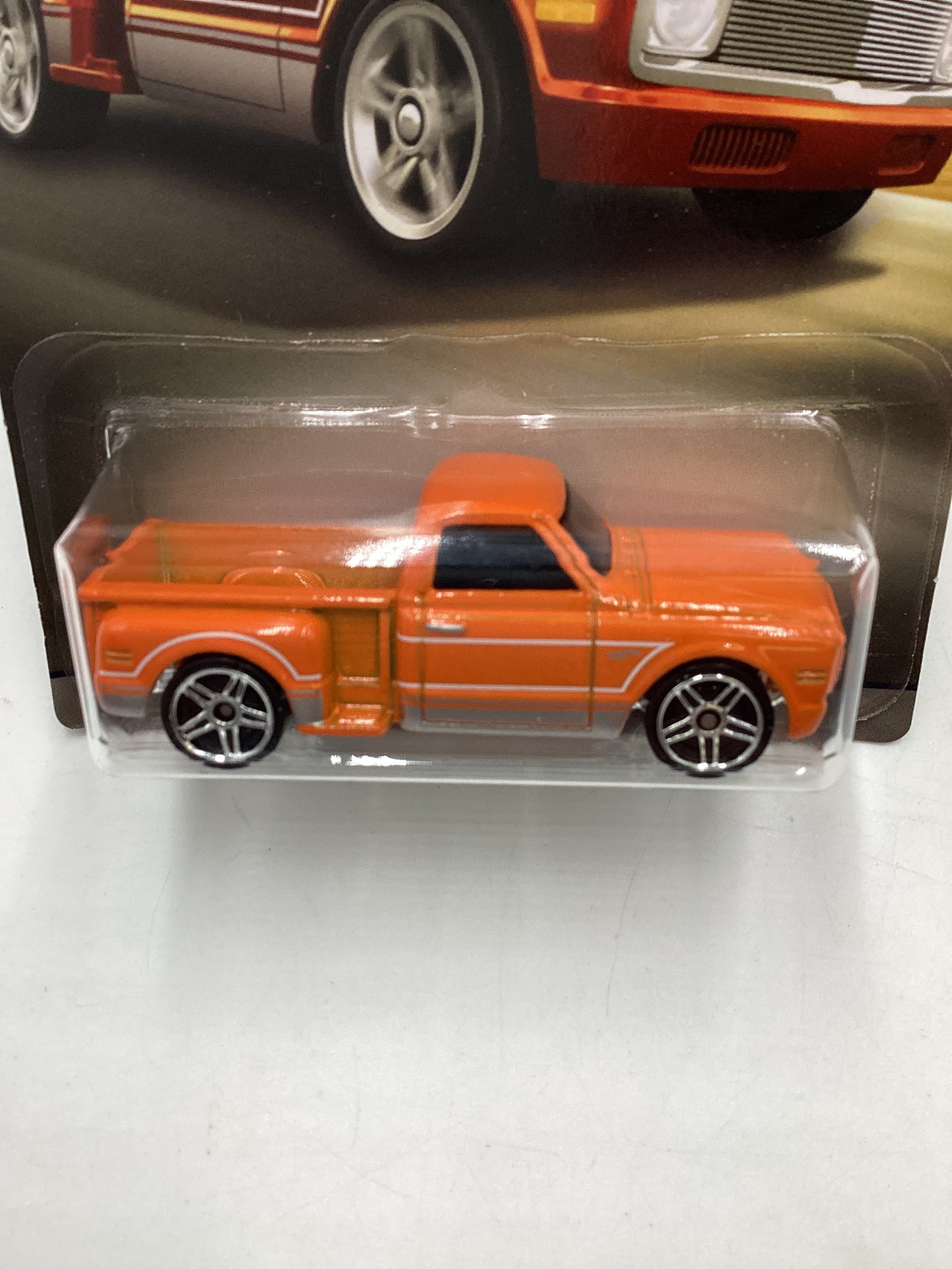 Hot Wheels Walmart 100 Years Chevy #8 Custom 69 Chevy Pickup Orange 161Q