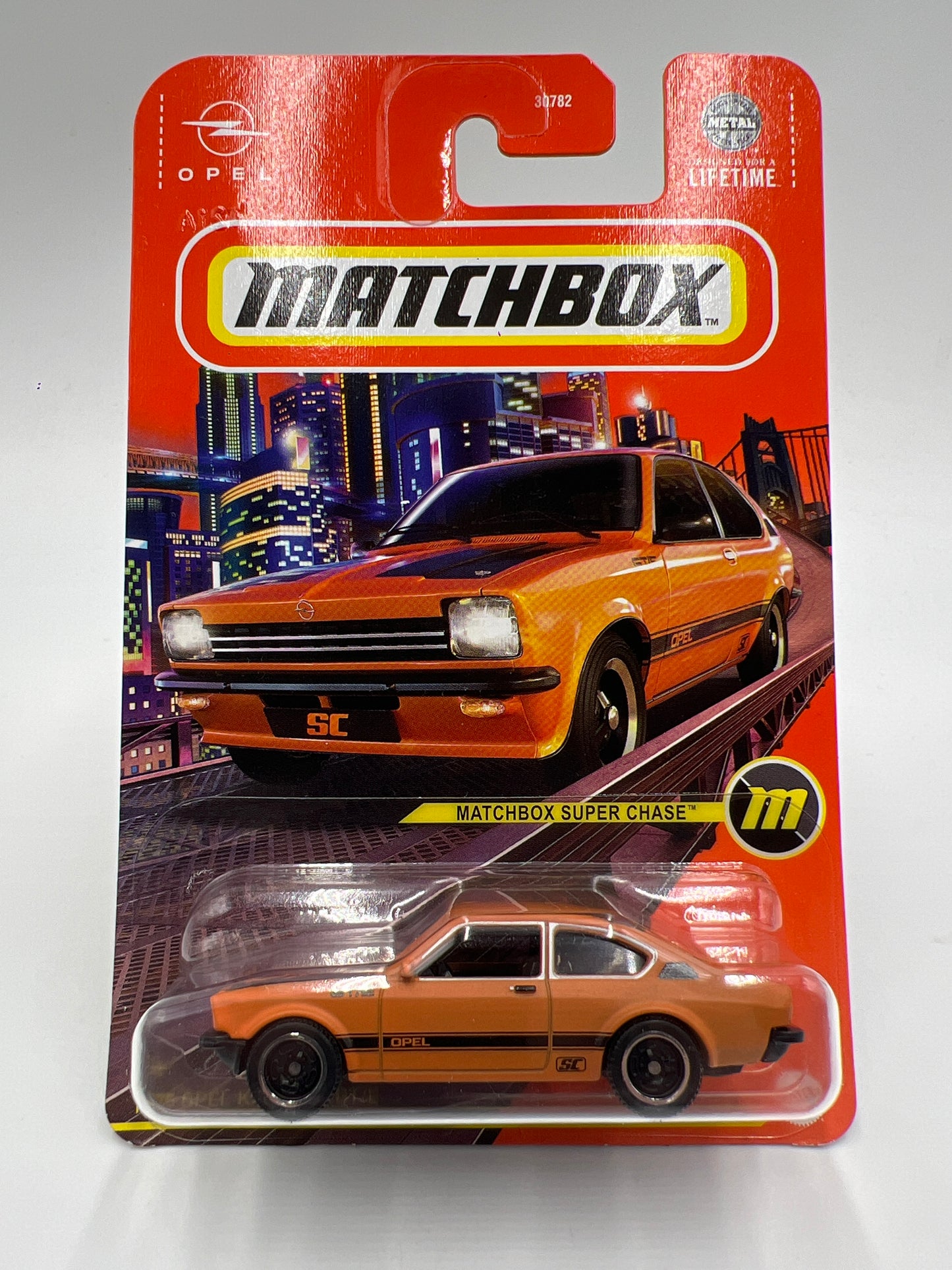 2024 Matchbox Super Chase 1975 Opel Kadett C GT-E Orange W/Protector