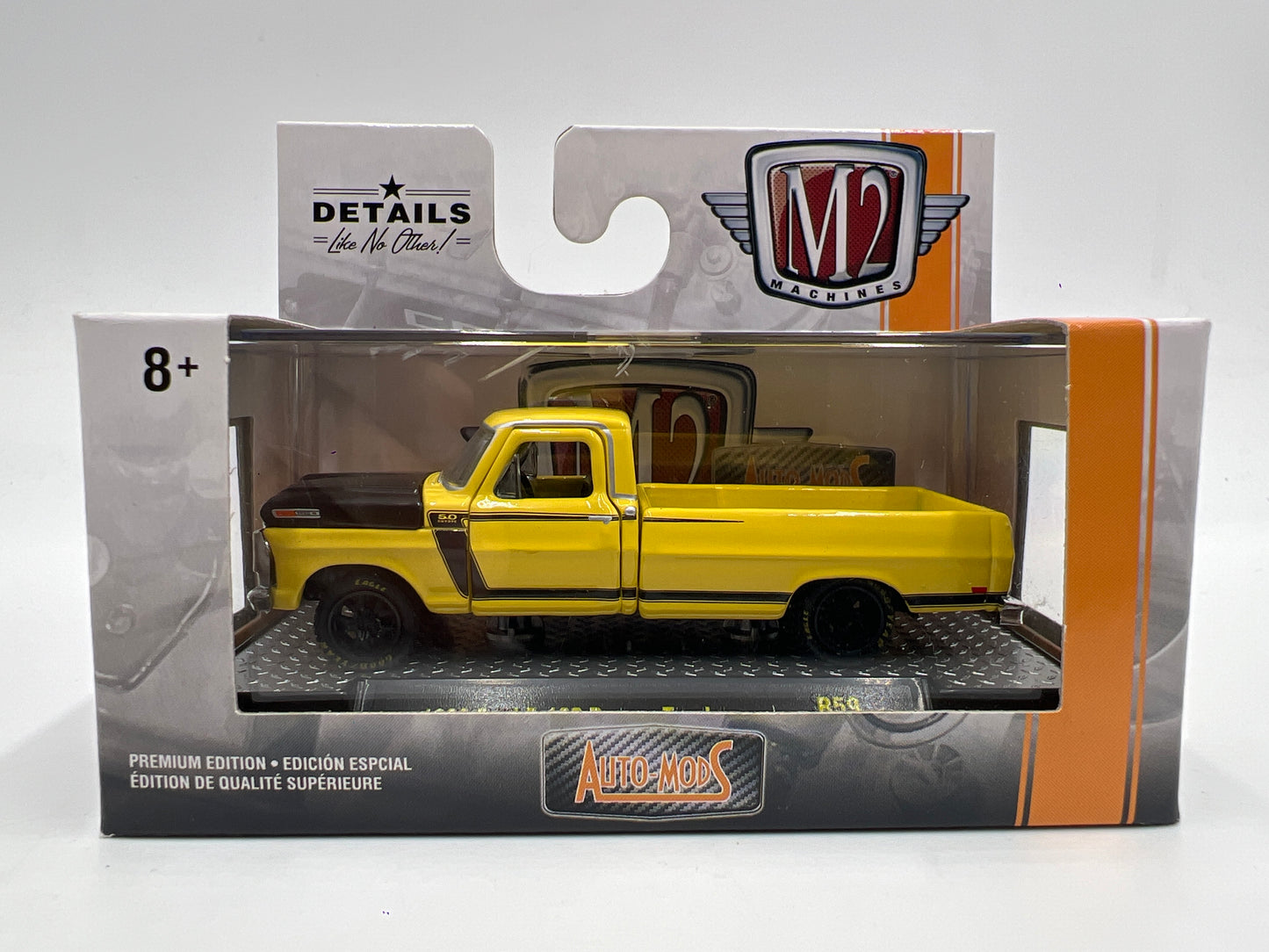 M2 Machines Auto Mods 1969 Ford F-100 Ranger Truck Yellow R59