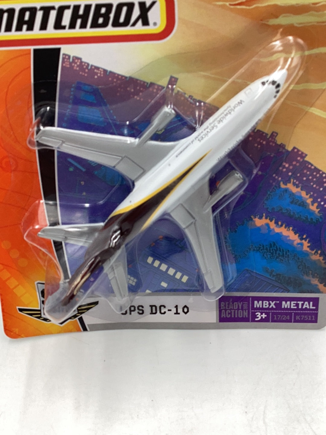 2000 Matchbox Sky Busters UPS DC-10 113C