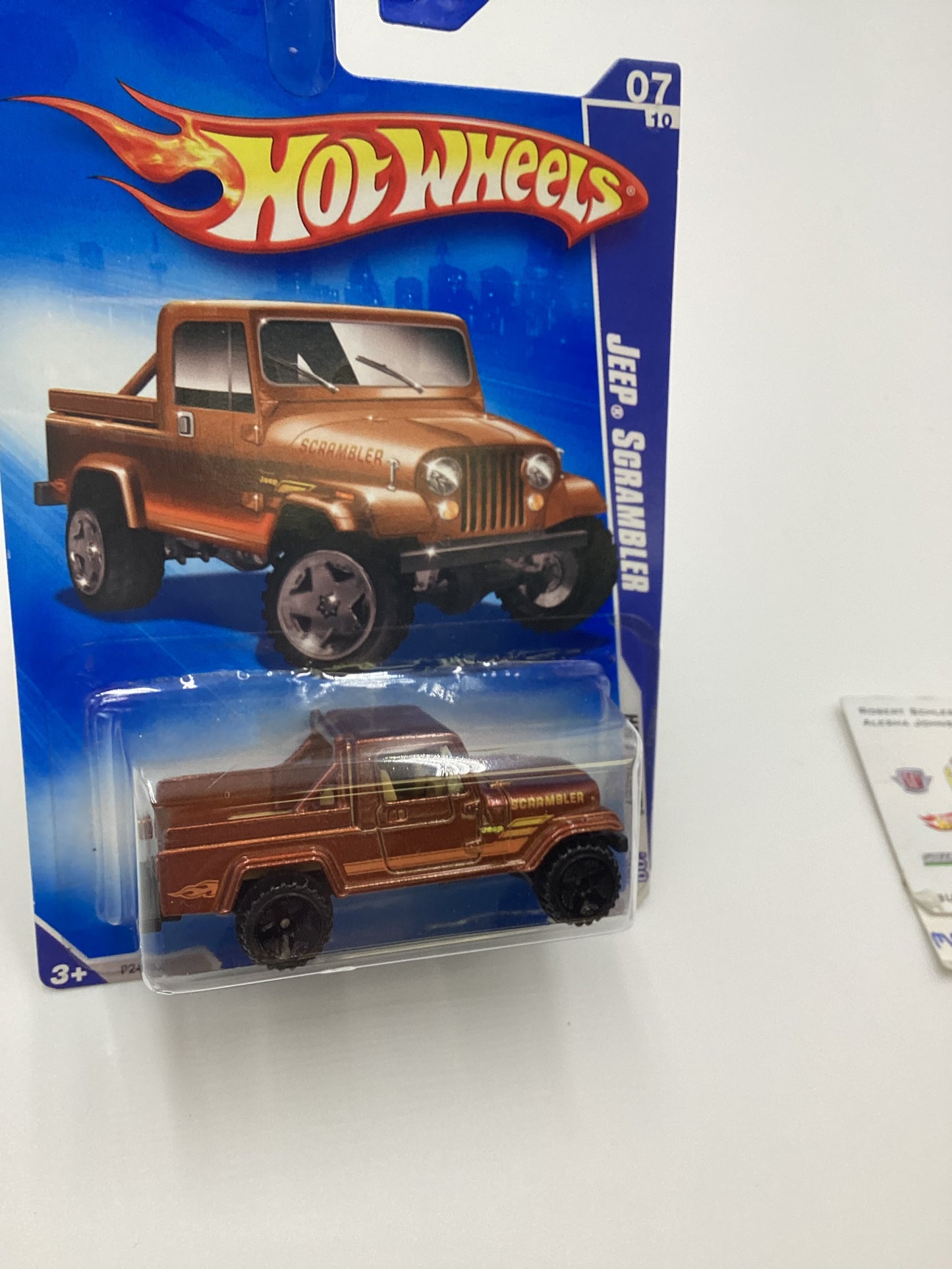 2009 Hot Wheels #123 Jeep Scrambler Brown 42B