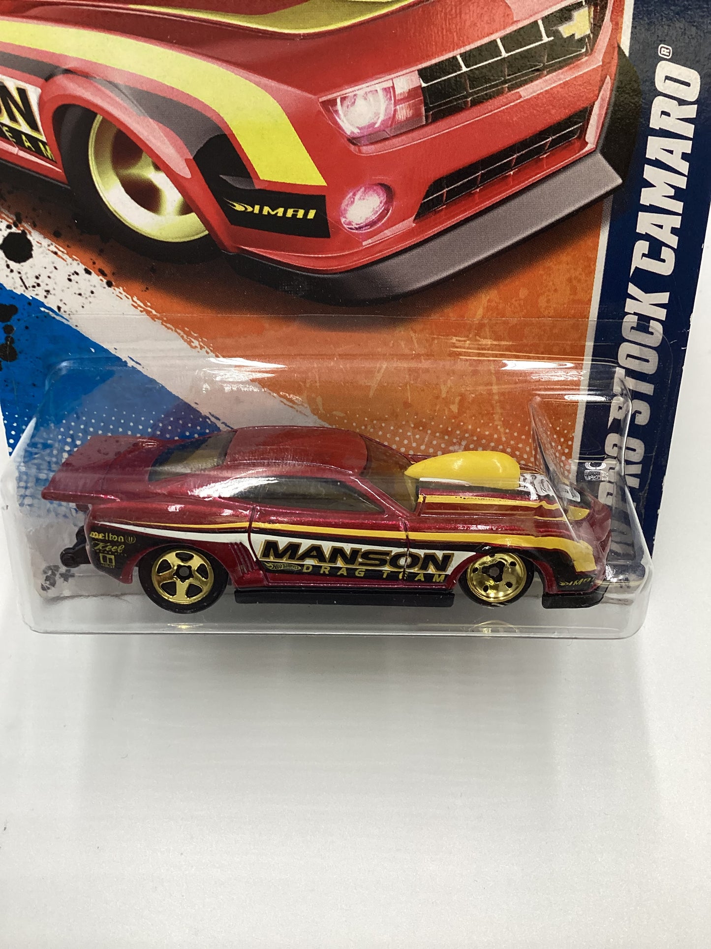 2011 Hot wheels #121 70 Pro Stock Camaro Red 13i