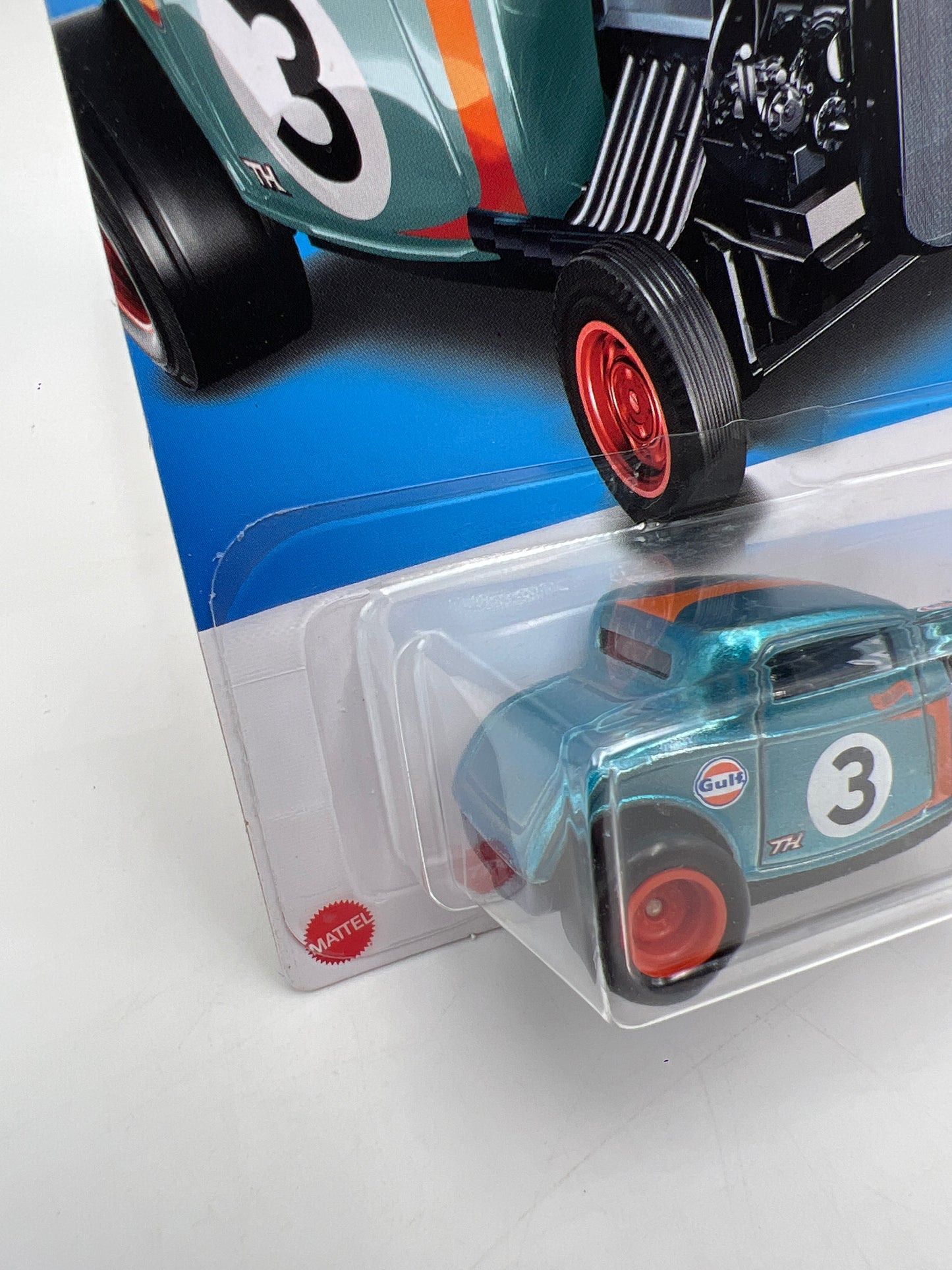 2022 Hot Wheels Super Treasure Hunt #237 32 Ford Gulf Blue W/Protector
