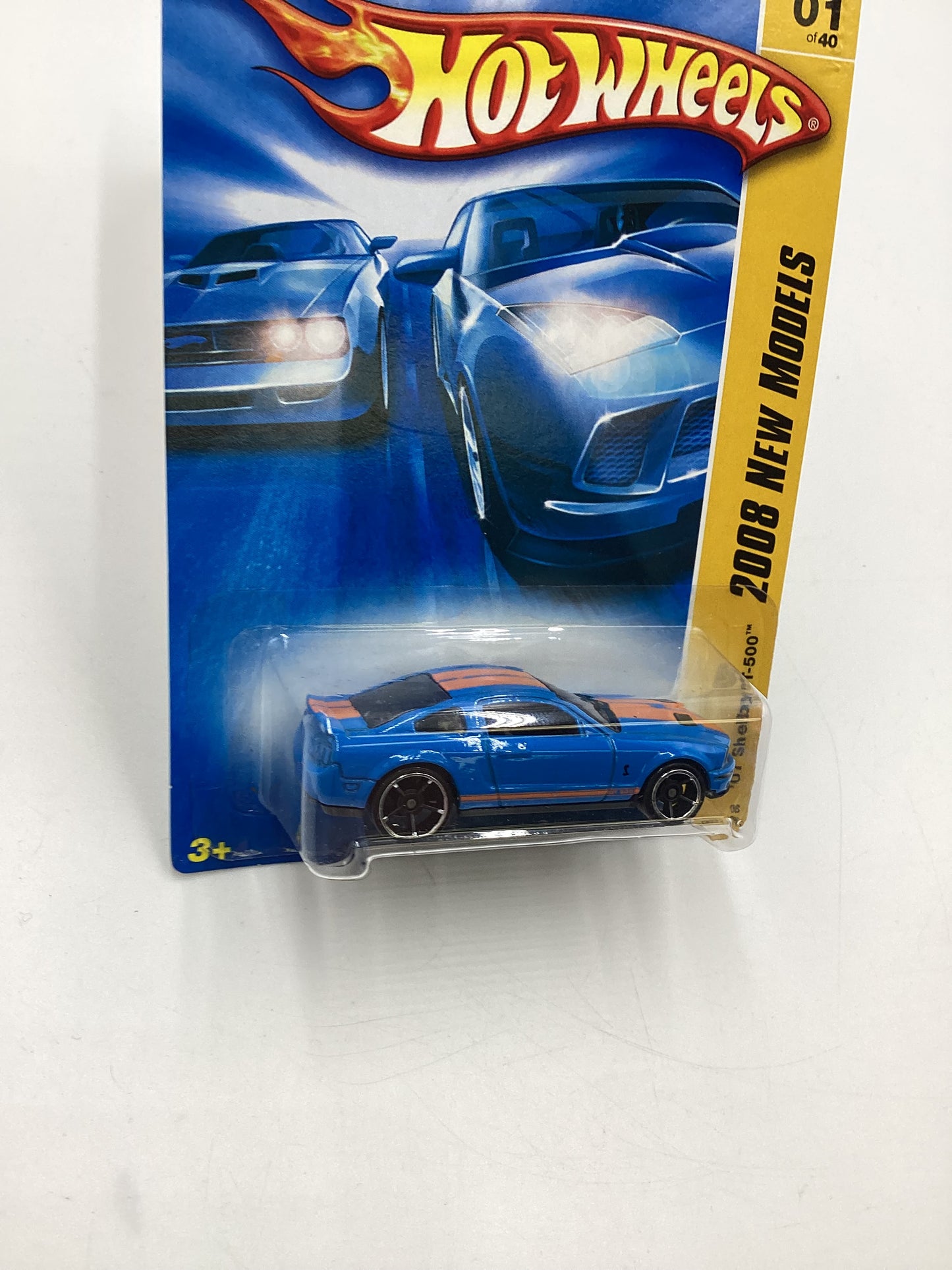 2008 Hot Wheels New Models #1 07 Shelby GT-500 Blue 23G