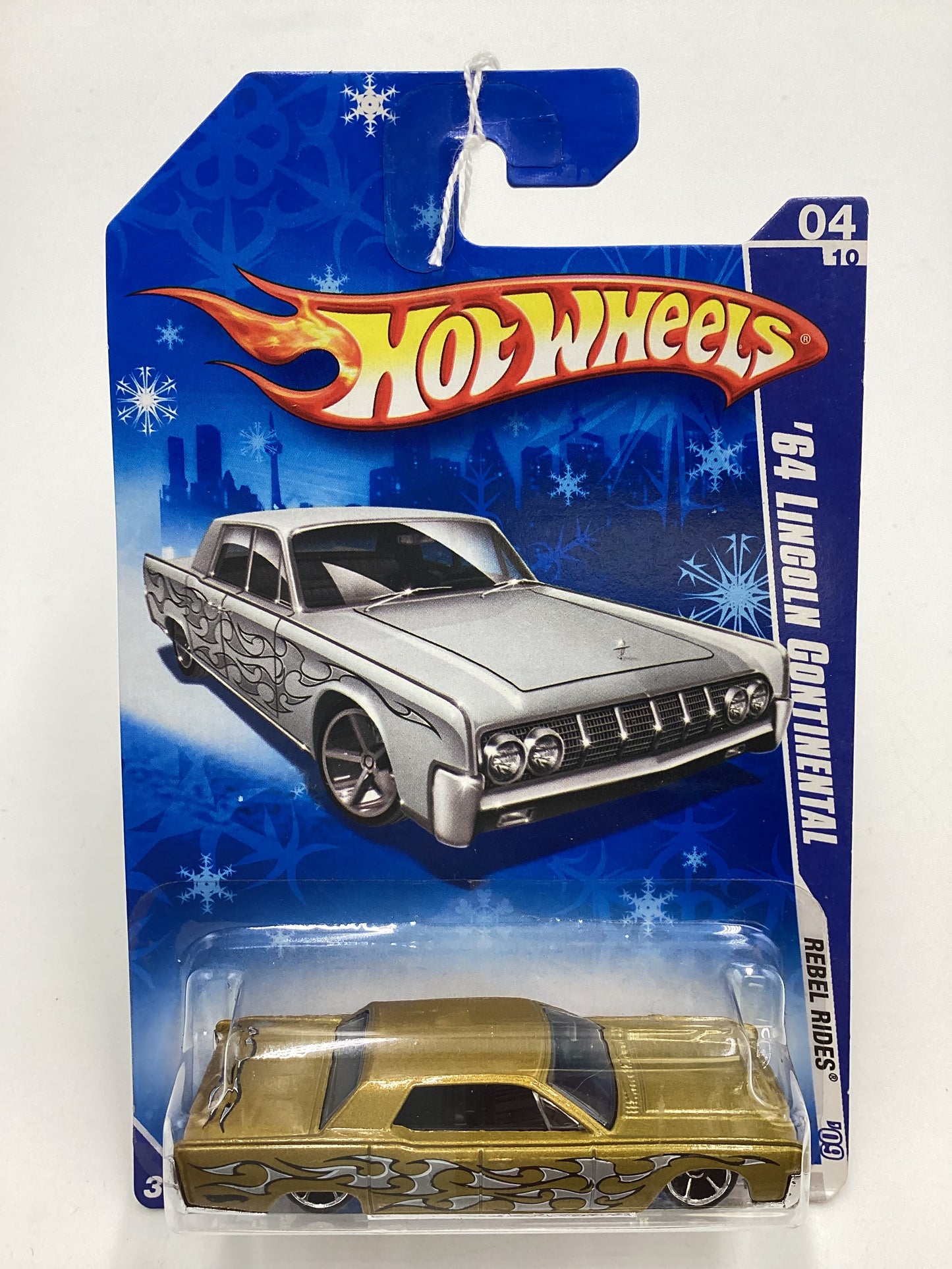 2009 Hot Wheels #140 64 Lincoln Continental Gold Snowflake Card Target Exclusive 236B