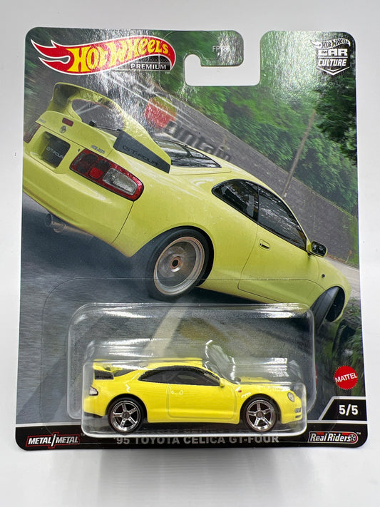 Hot Wheels Premium Mountain Drifters #5 95 Toyota Celica GT-Four Yellow 246F