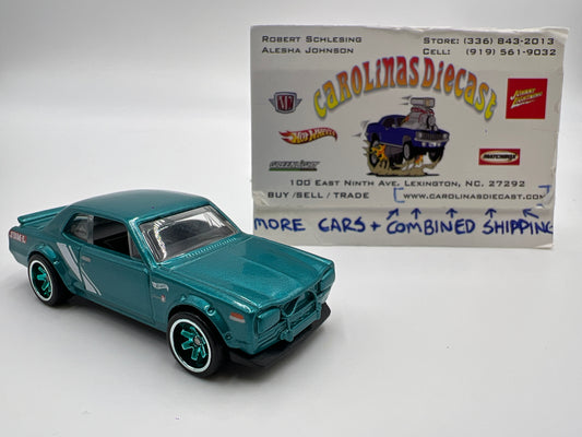 Hot Wheels Nissan Skyline H/T 2000GT-X Teal CUSTOM