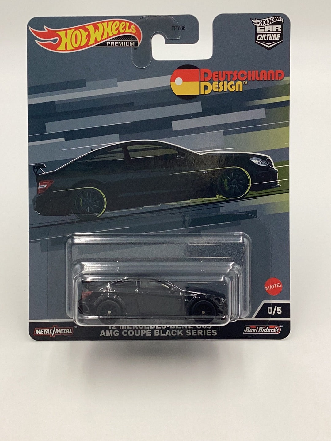 ‘12 Mercedes-Benz C63 AMG Coupe Black Series store CHASE Hotwheels Premium (Lot of 2)