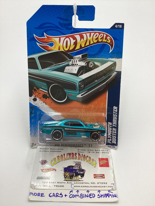 2011 Hot Wheels #134 Plymouth Duster Thruster Blue