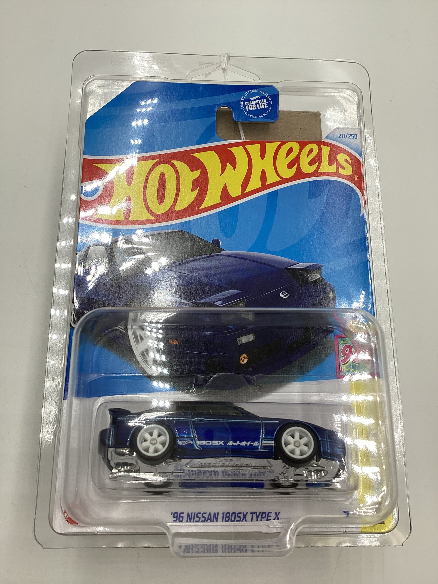 2024 Hot Wheels Super Treasure Hunt #211 96 Nissan 180SX Type X Blue W/Protector