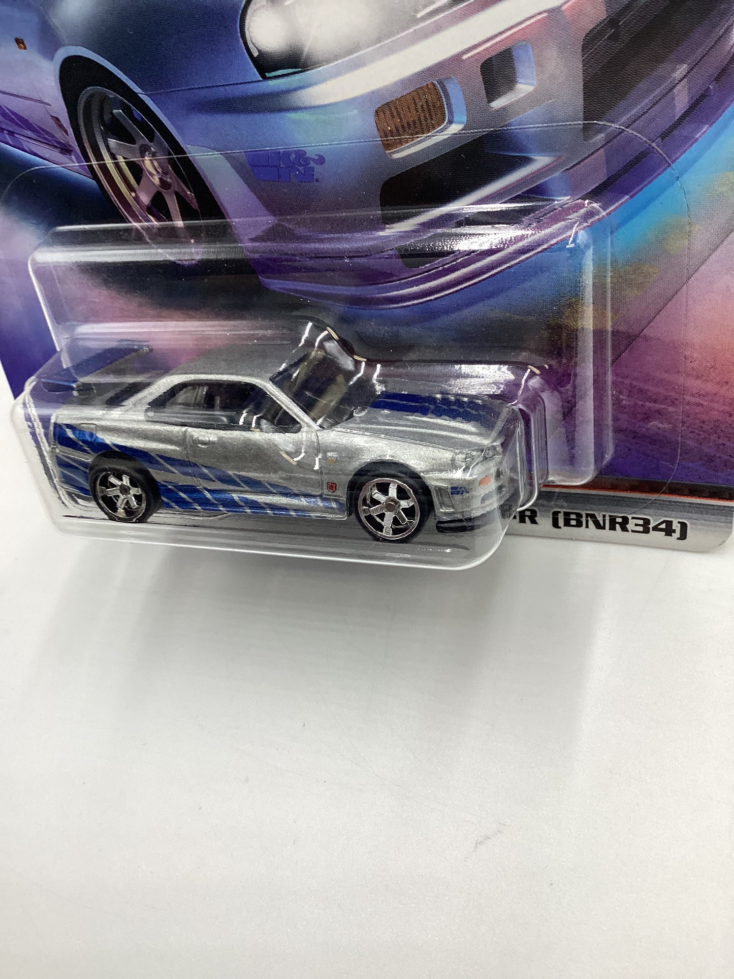 Hot Wheels Premium Fast & Furious Fast Imports #1 Nissan Skyline GT-R BNR34 Silver W/Protector