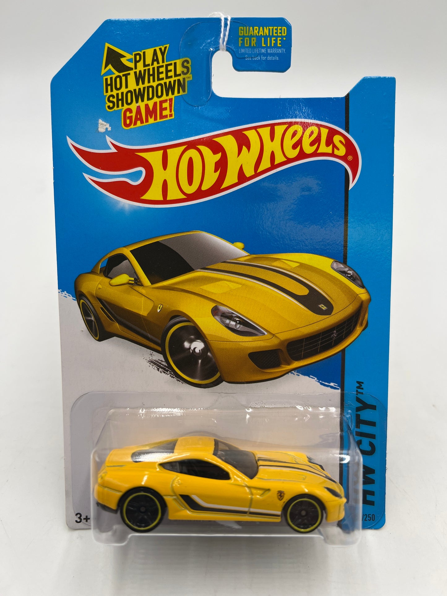 2015 Hot Wheels City #21 Ferrari 599 GTB Fiorano Yellow