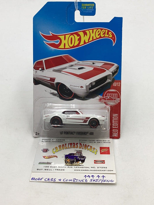 2017 Hot wheels Red edition 67 Pontiac Firebird 400 (card not perfect) 150i