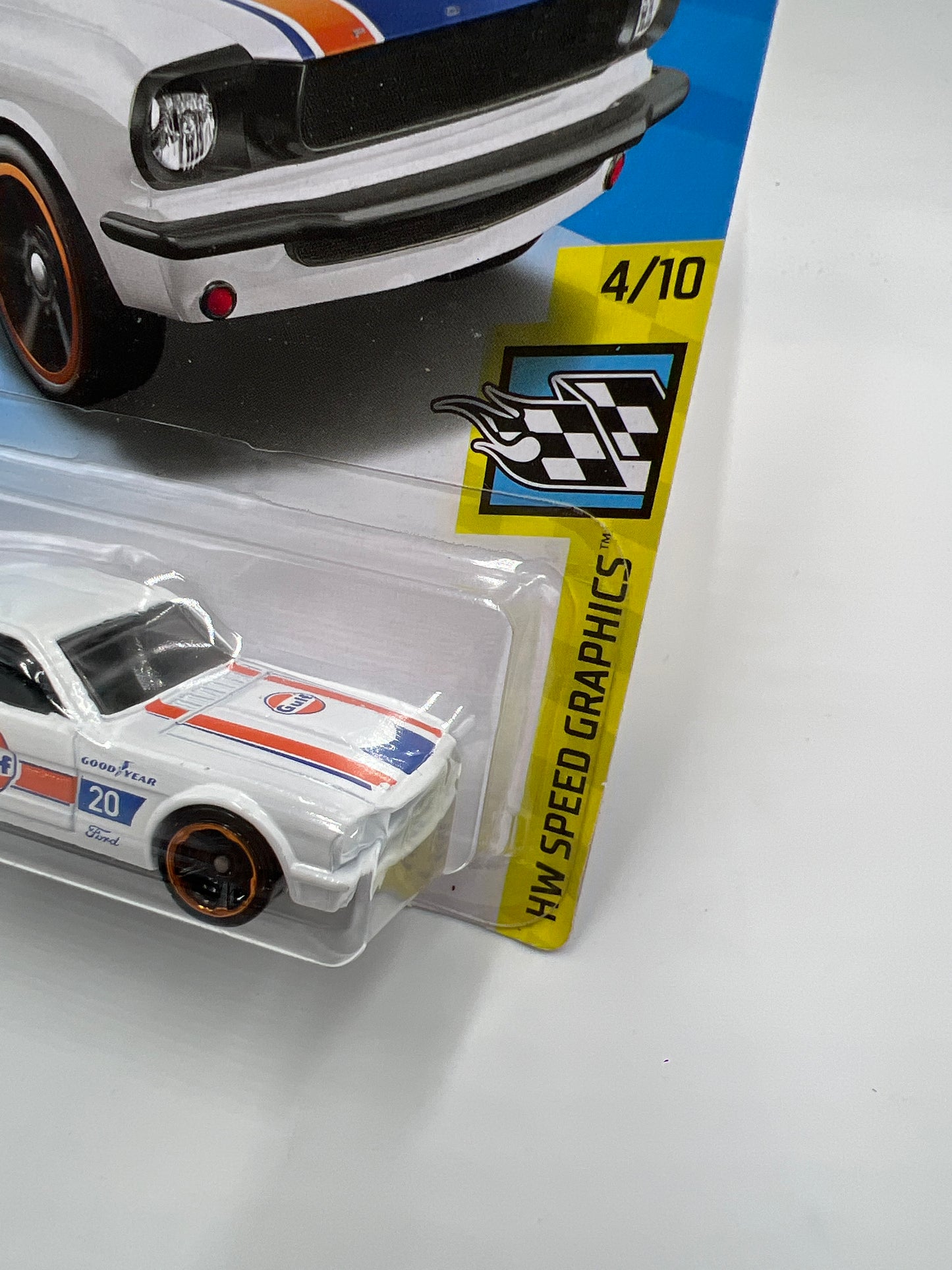 2020 Hot Wheels Dollar General Exclusive #116 65 Mustang 2+2 Fastback Gulf White 240D