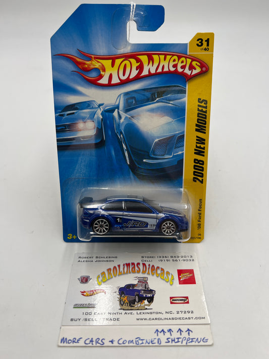 2008 Hot Wheels New Models #31 08 Ford Focus Blue 24A