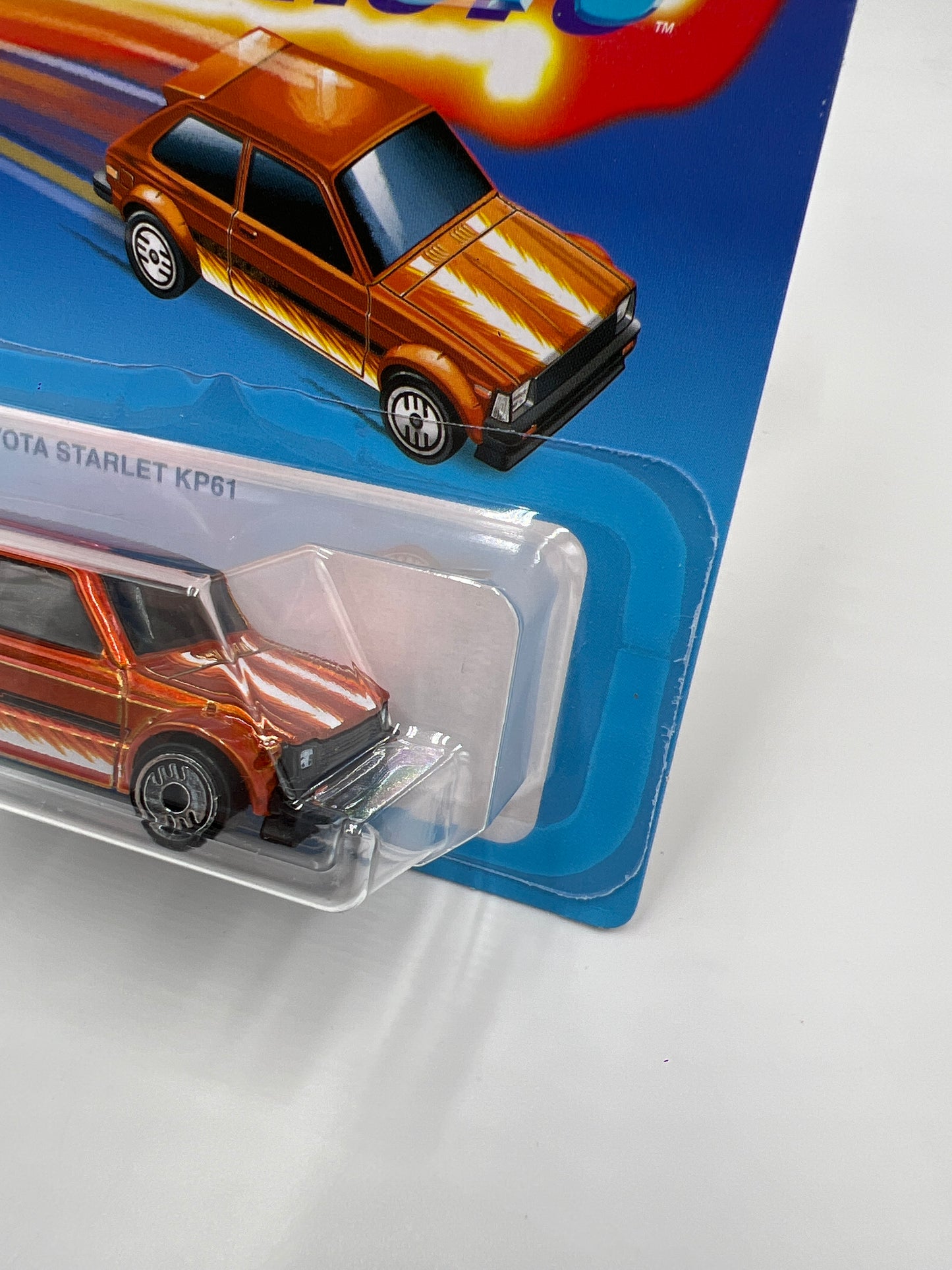 2025 Hot Wheels Target Ultra Hots #7 81 Toyota Scarlet KP61 Orange Cracked Blister 154D
