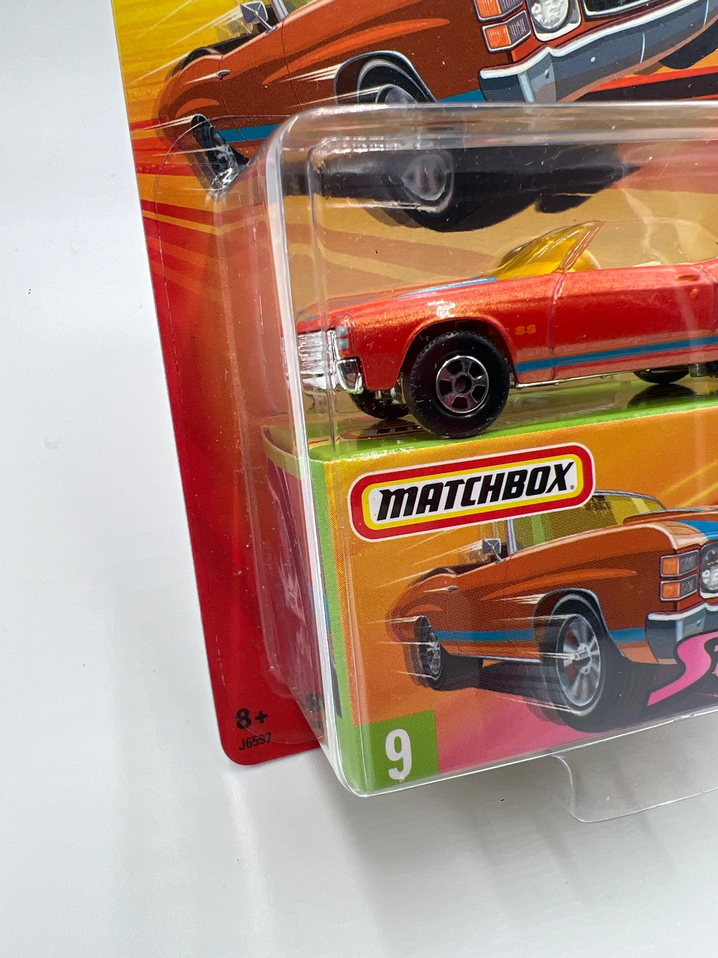 Matchbox Streakers #9 1971 Chevrolet Chevelle SS Orange 172i