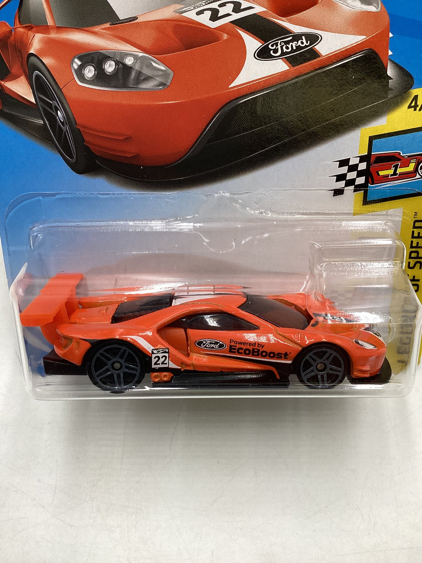 2018 Hot Wheels #071 2016 Ford GT Race Orange 19i