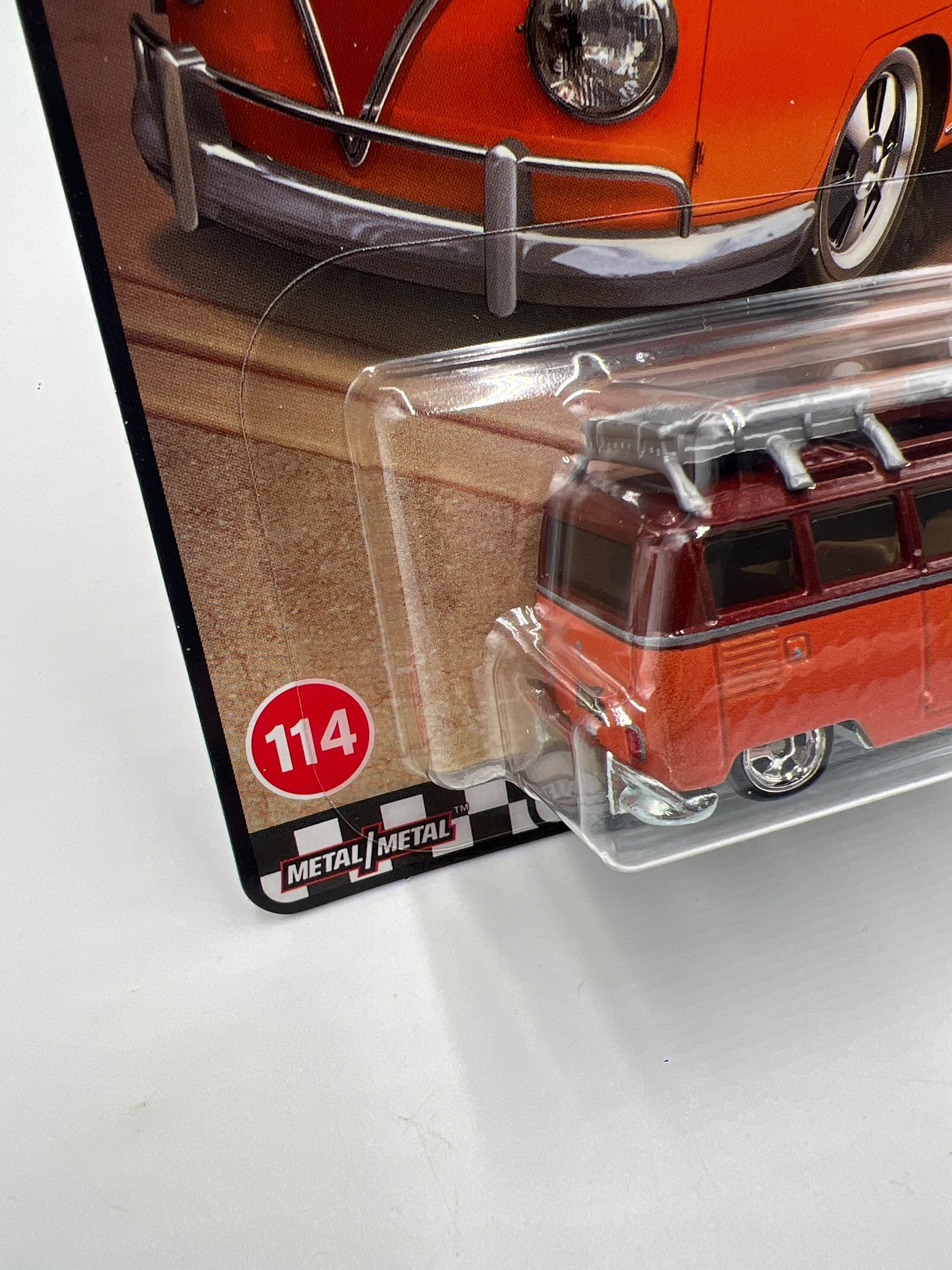 2024 Hot Wheels Premium Boulevard #114 1967 Volkswagen Samba Bus Orange 261E see description